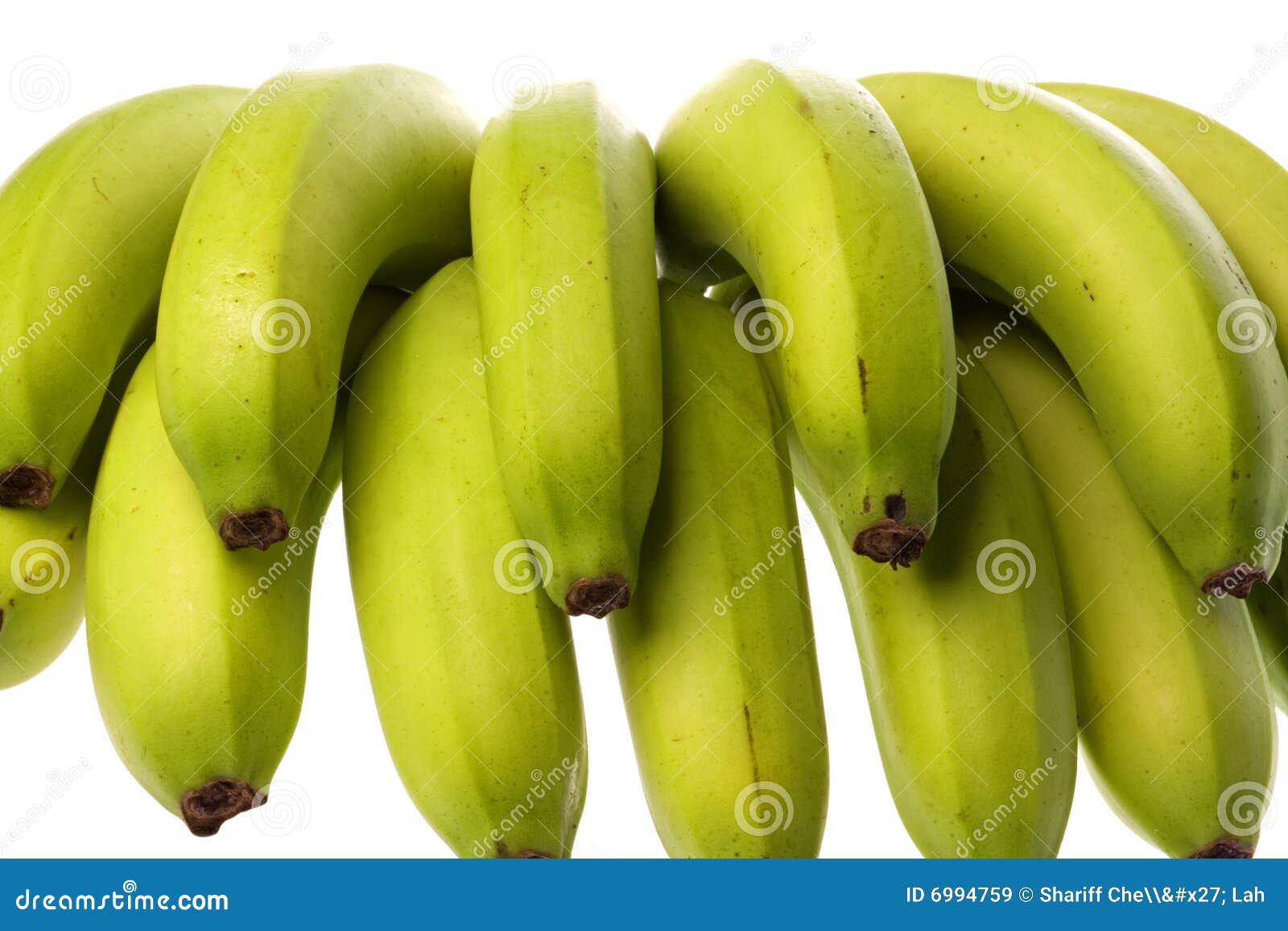 Green Bananas Isolated stock image. Image of organic, food 6994759