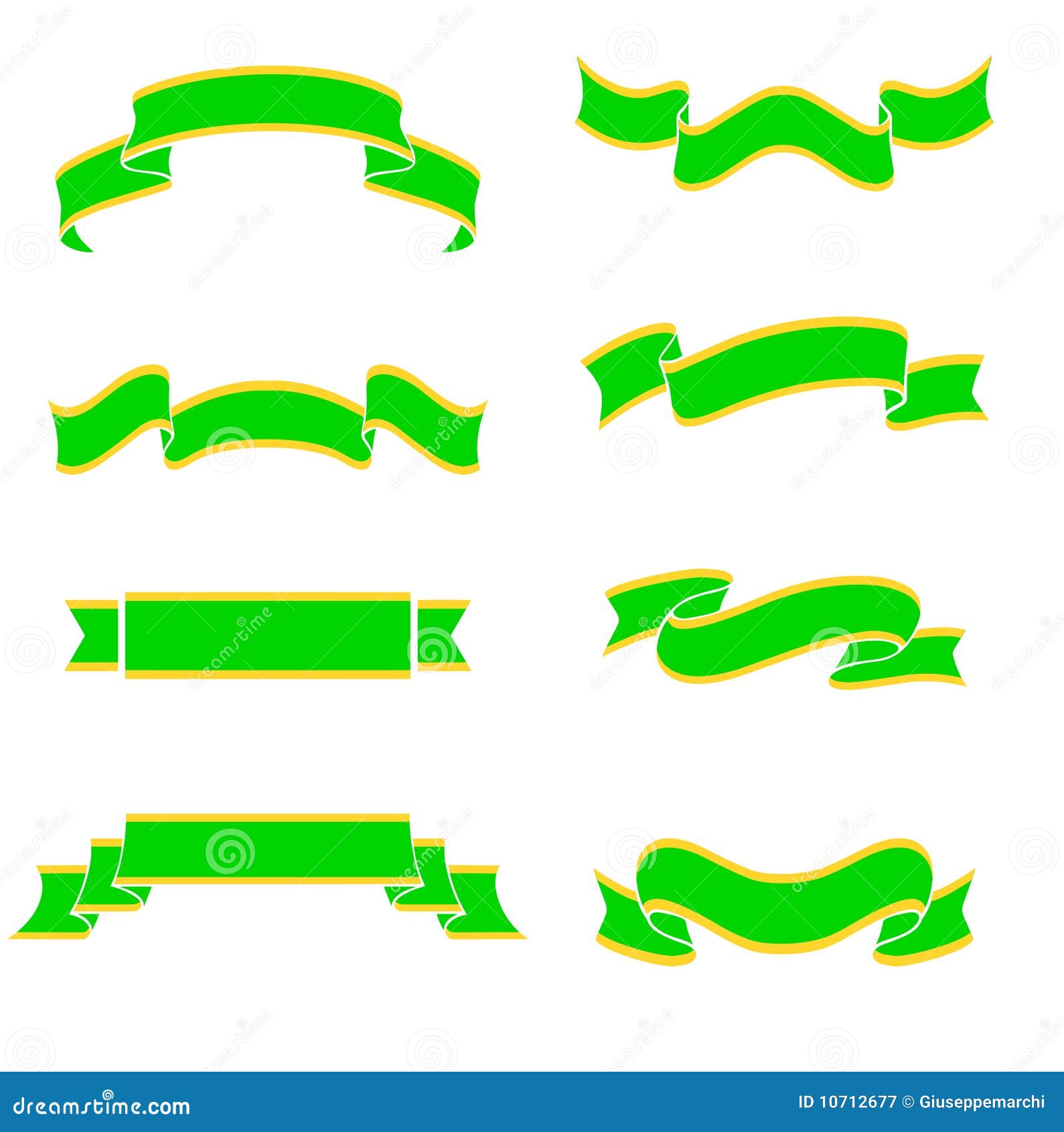 Green banners stock vector. Illustration of design, christmas - 10712677