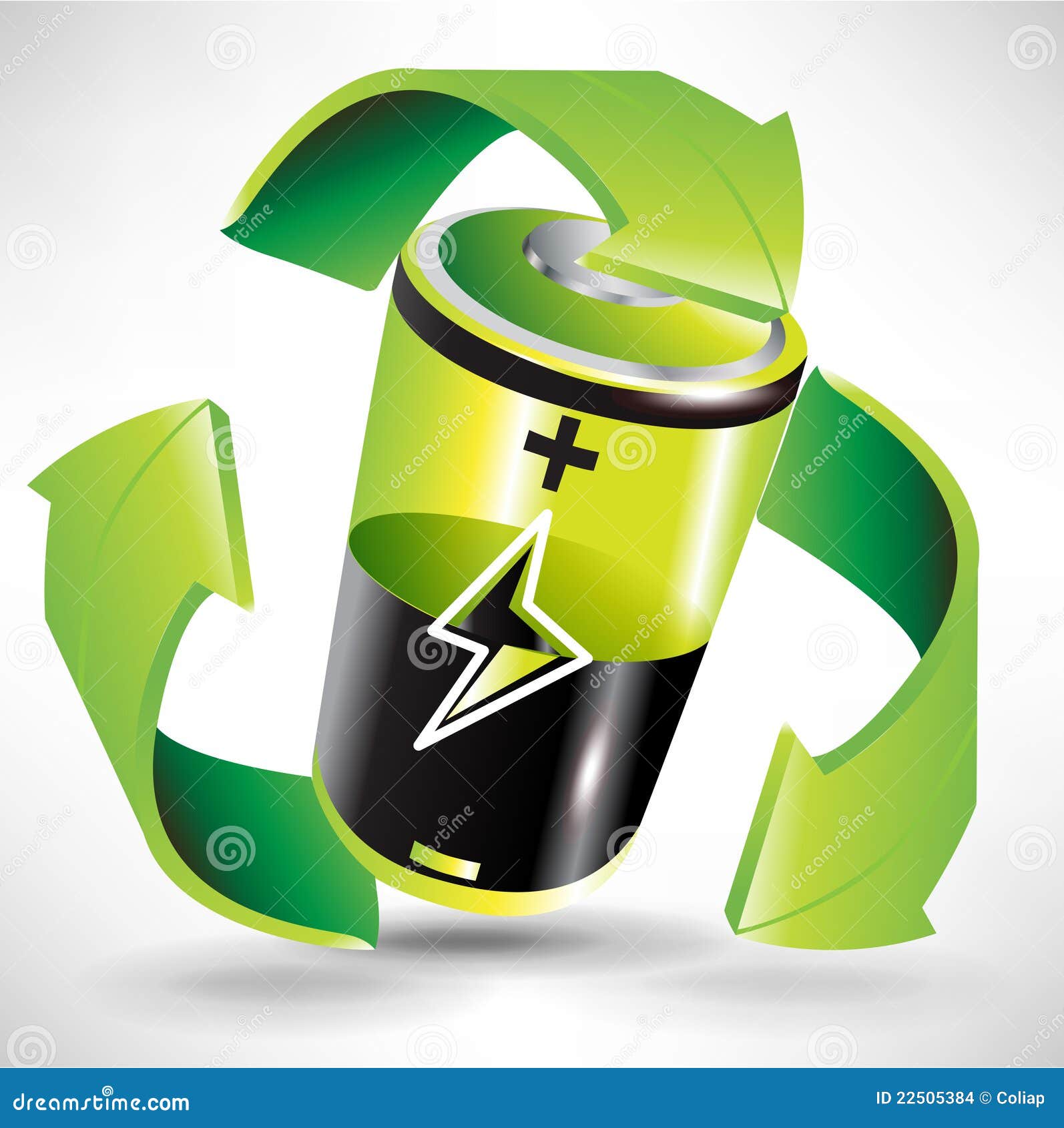 Green Battery Recycling Concept Stock Vector Illustration of charge