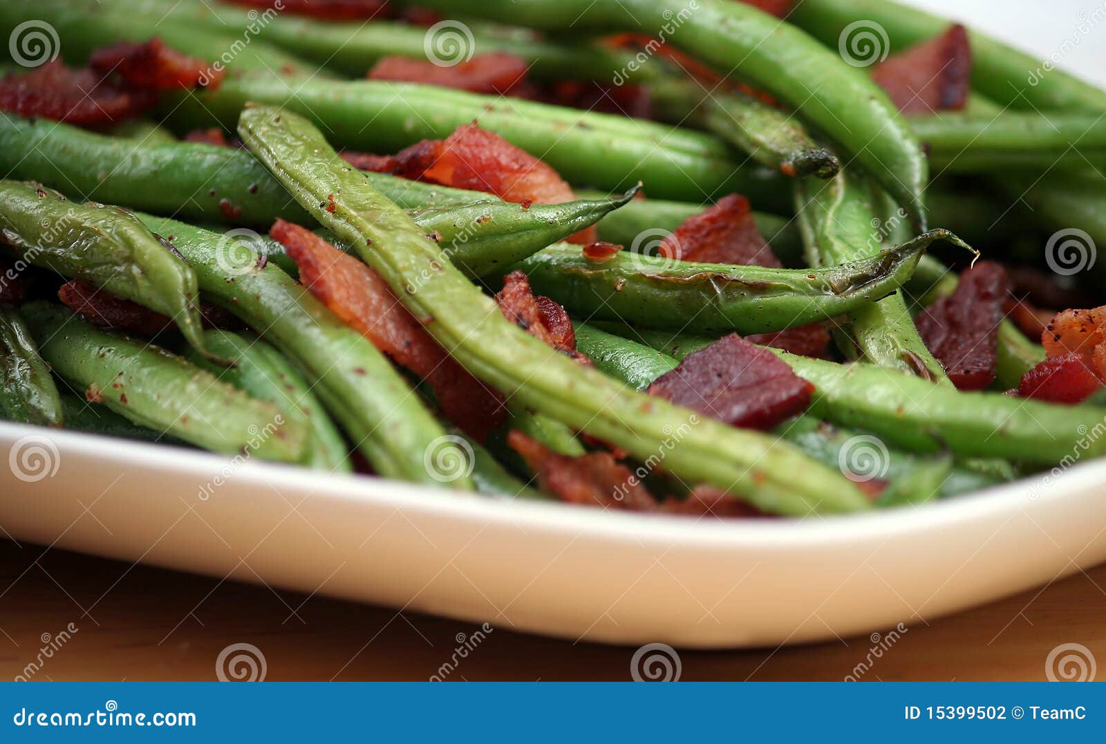 Green Beans, Whole And Half Cut With Seed, Isolated On White Stock