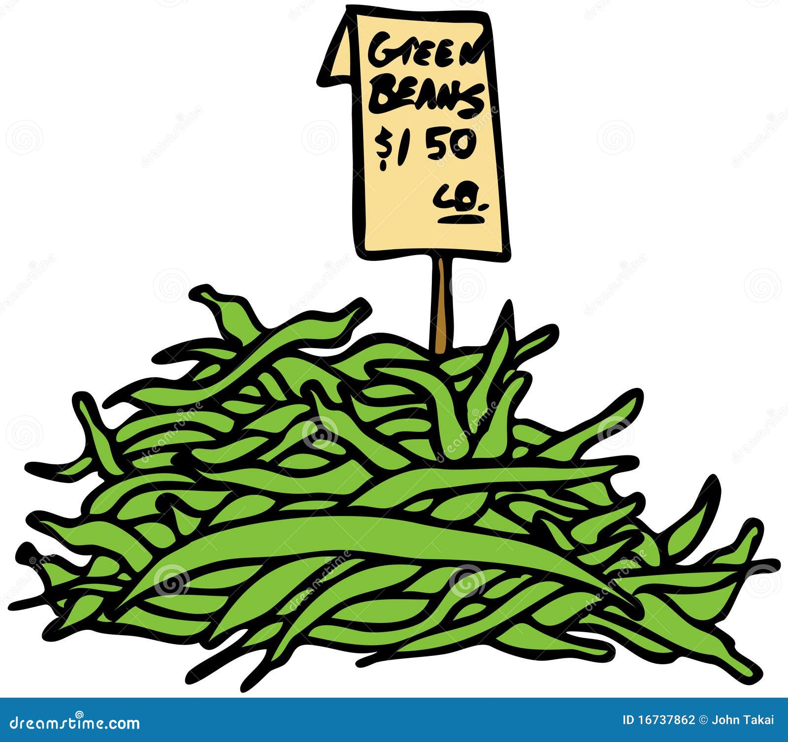 Green Beans stock vector. Illustration of isolated, clipart - 16737862
