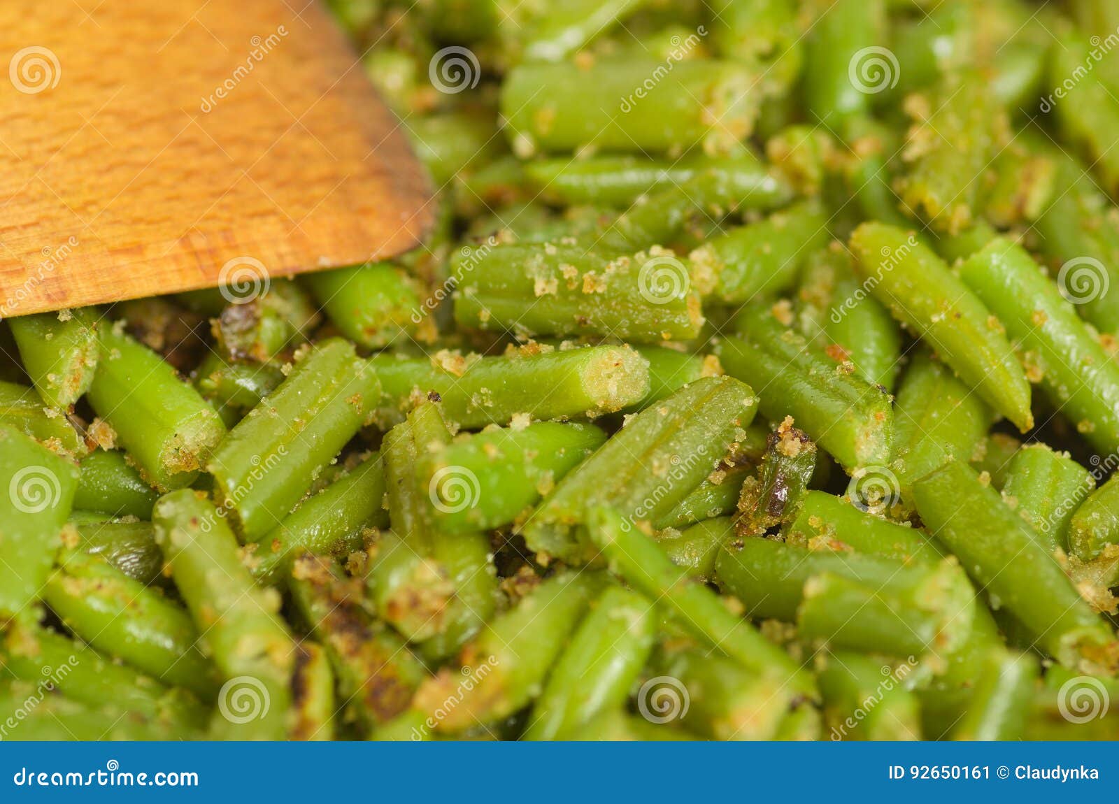 Green Beans in Bread Crumbs. Stock Image Image of couple, vegetarianism 92650161