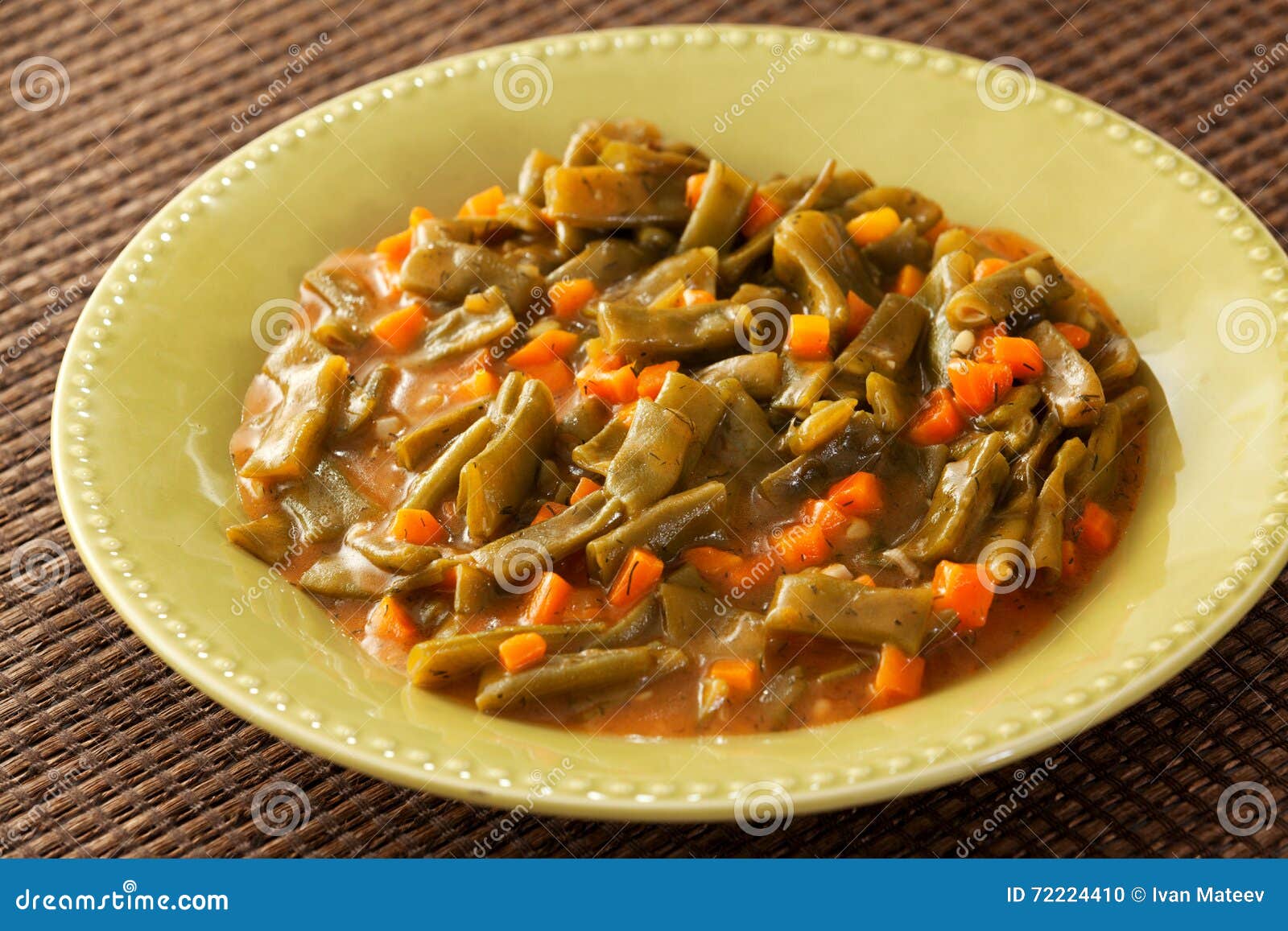 Green Beans and Carrots Stew Stock Photo Image of meal, carrot 72224410