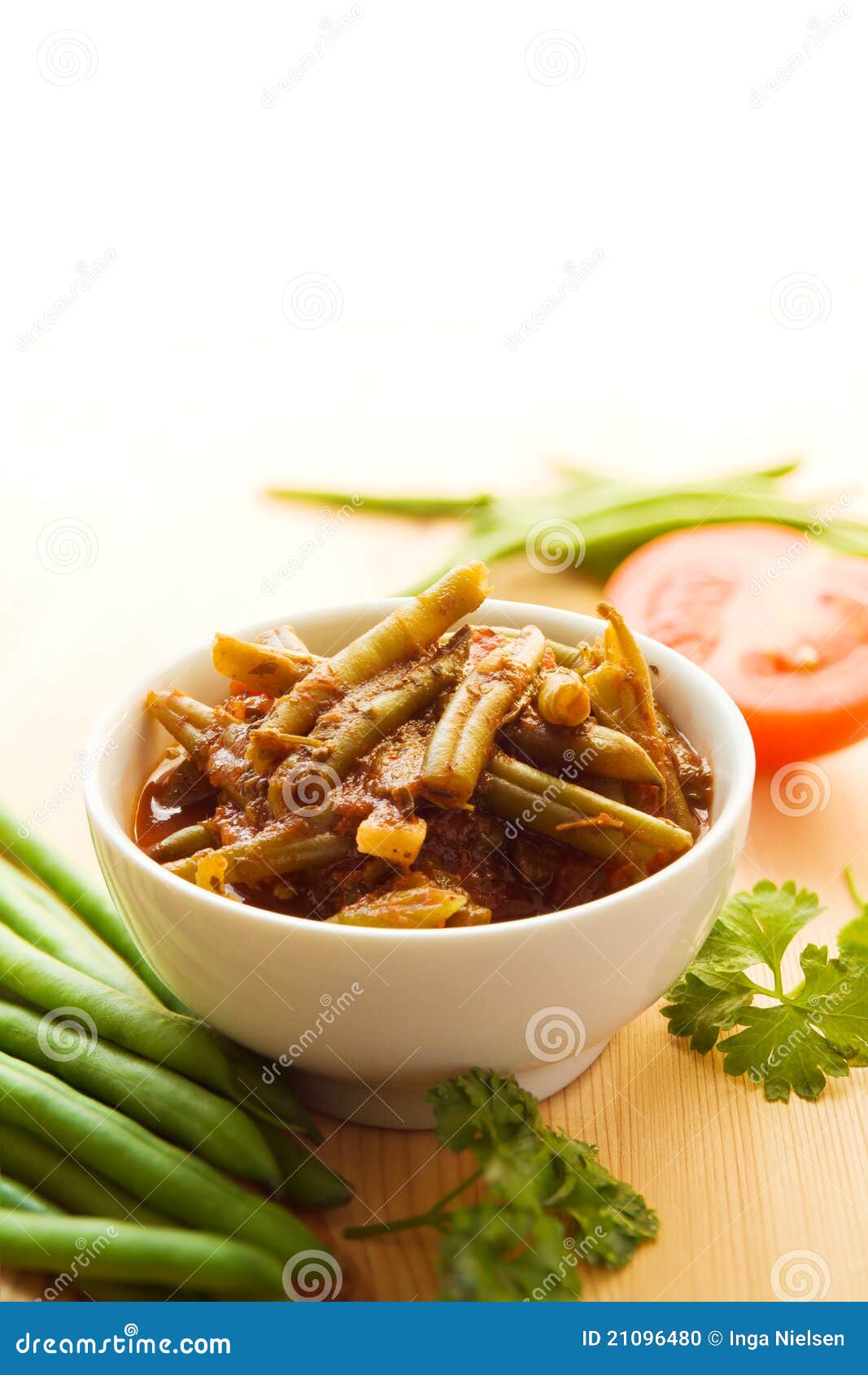 Green beans cooked stock photo. Image of bean, tomatoes 21096480