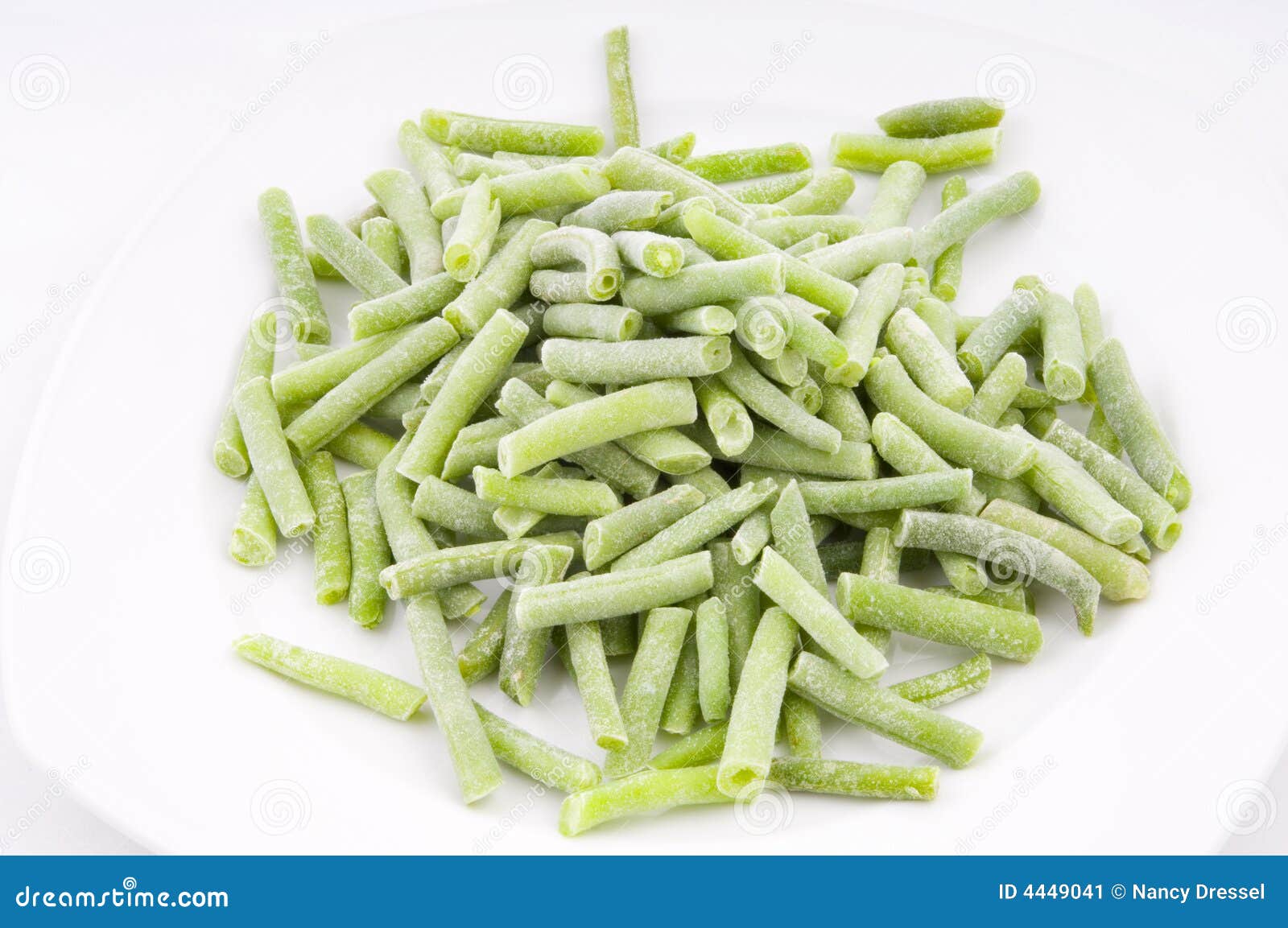 Green beans frozen stock image. Image of fruits, isolated 4449041