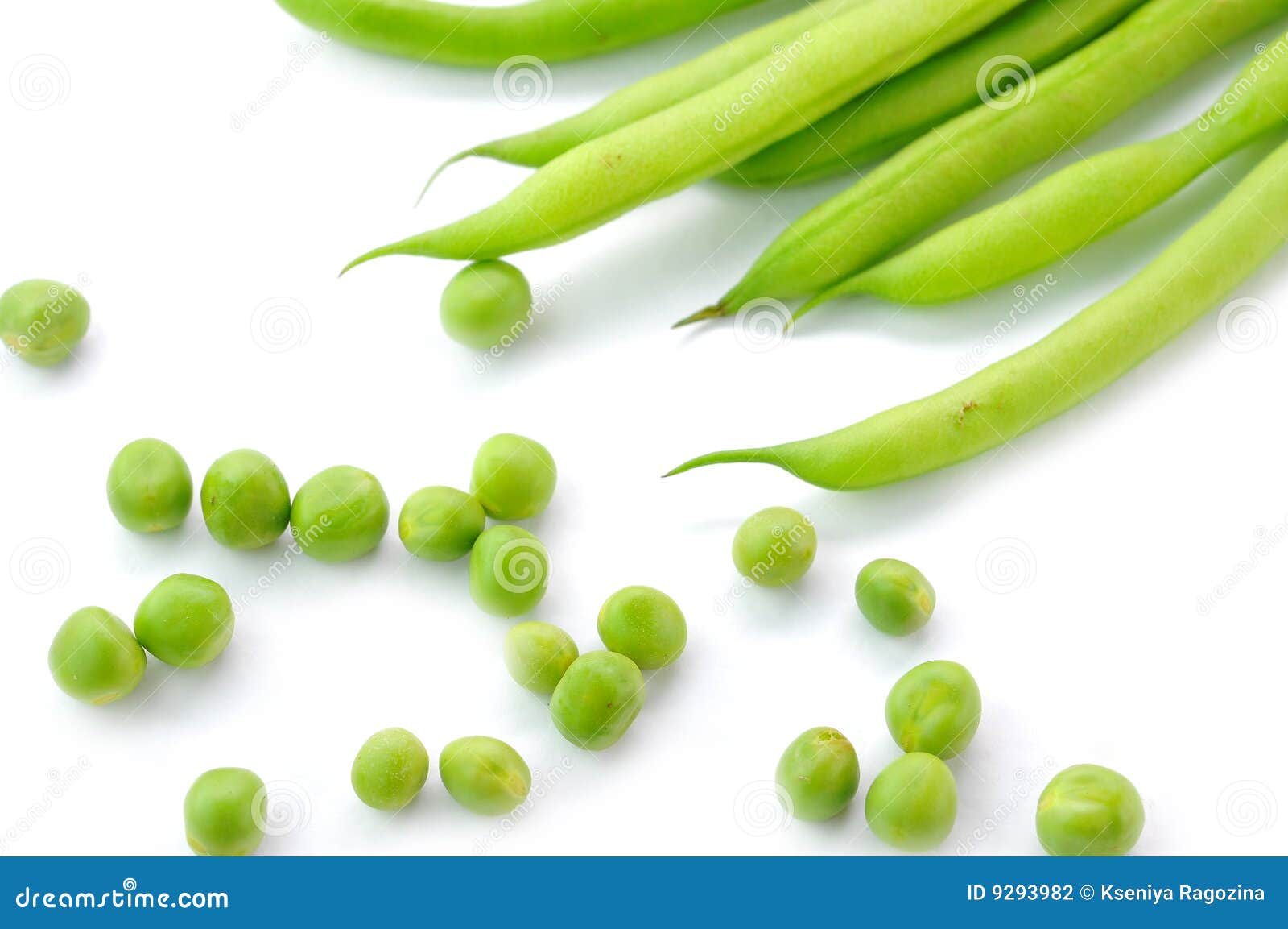 green beans and marrowfat peas