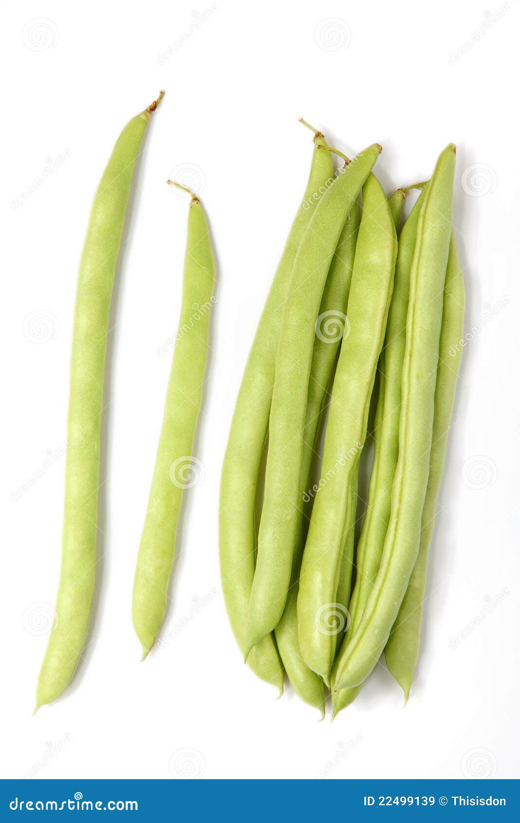 Green beans on white stock image. Image of natural, organic 22499139