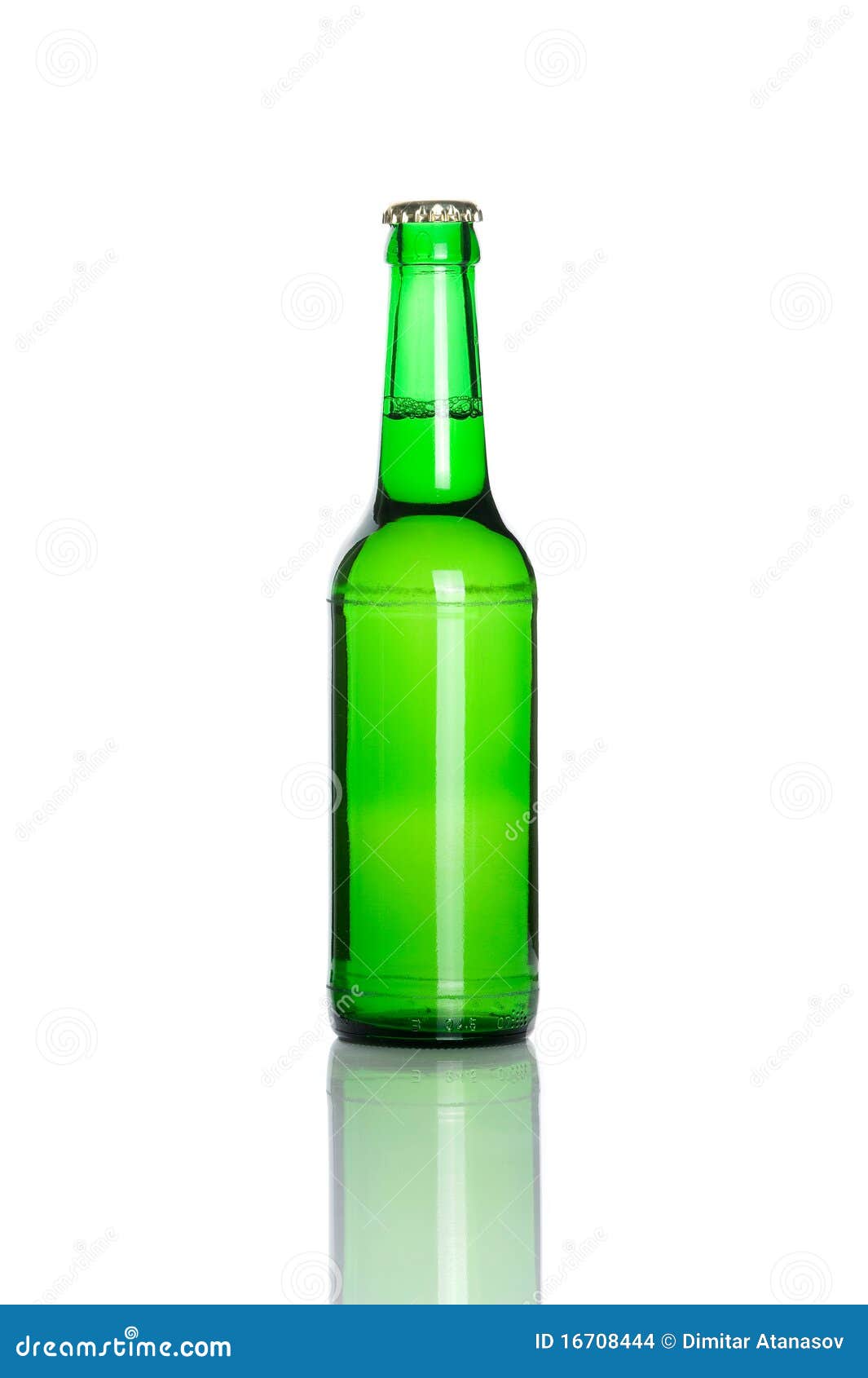Green beer bottle stock photo. Image of liquid, bottle 16708444