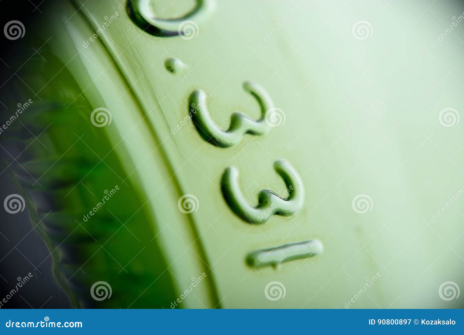 Green Beer Bottle Bottom Macro Shot Stock Image Image of beer, grass