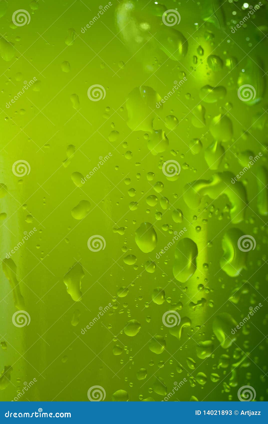 Green Beer Bottle with Water Drops Stock Image Image of bubble
