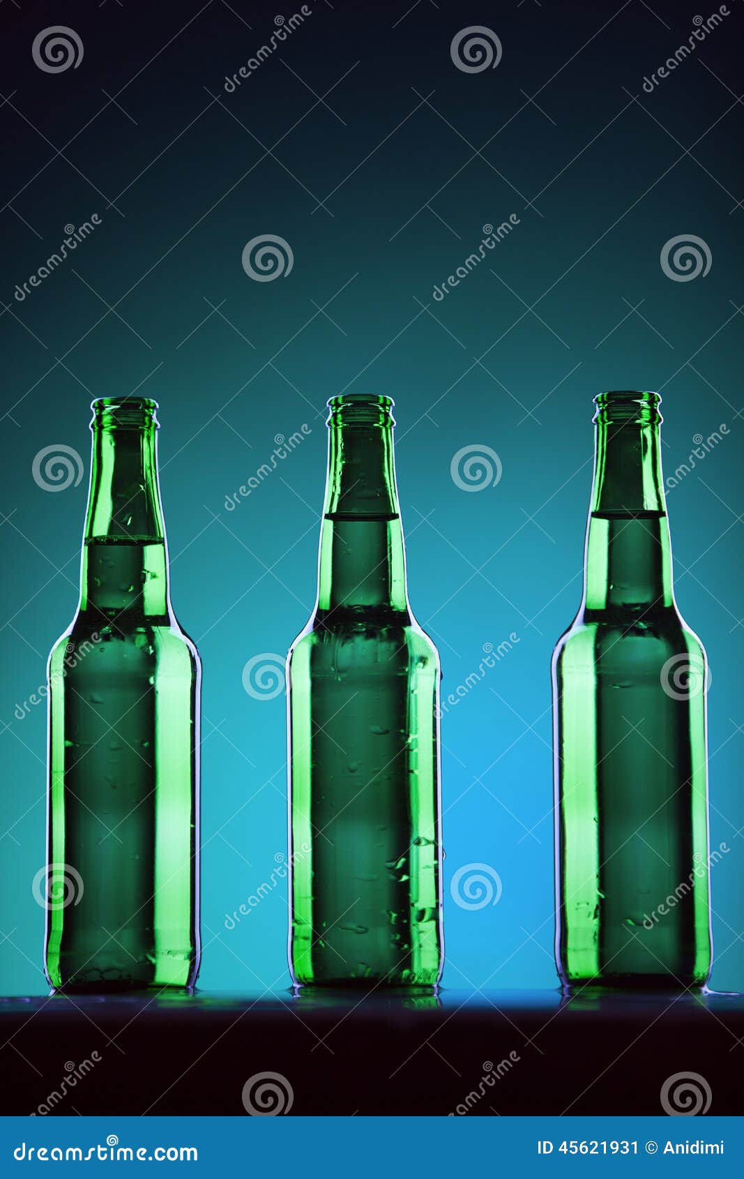 Green Beer Bottles stock image. Image of lager, gold 45621931