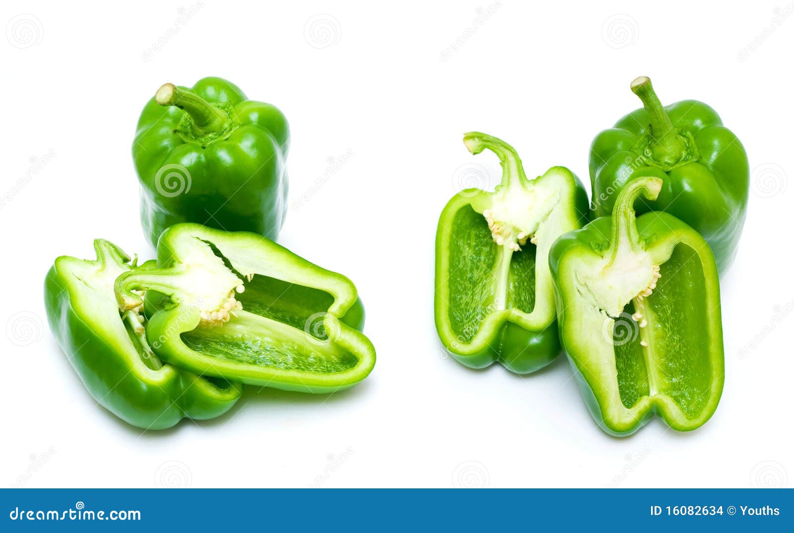 Green Bell Pepper (clipping Path) Stock Photo Image of cook, close