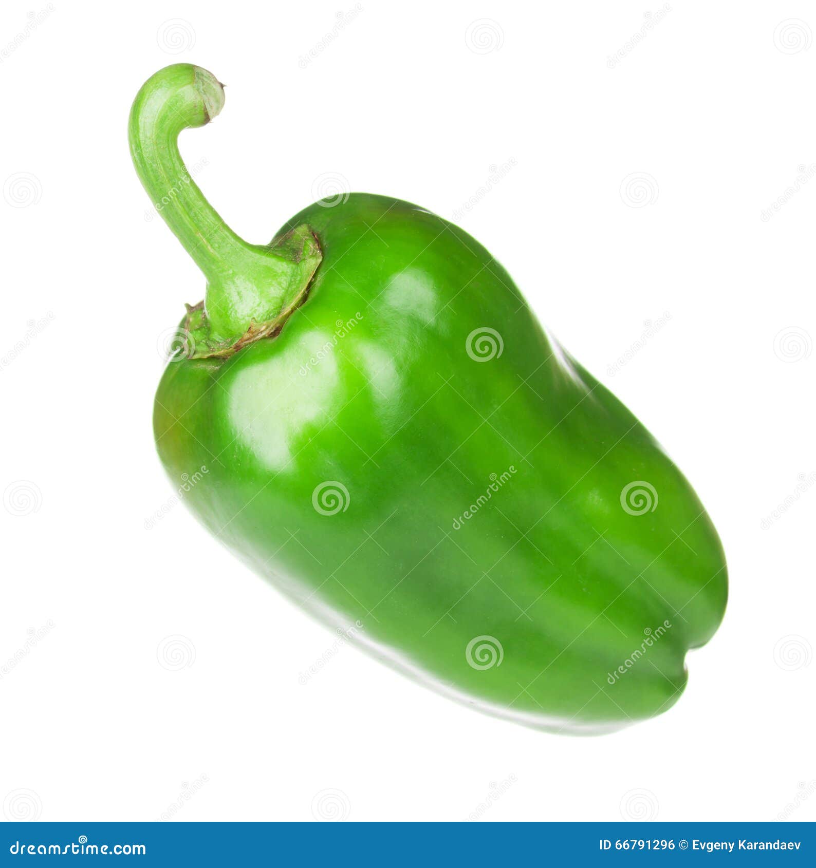 Green bell pepper stock photo. Image of isolated, sweet 66791296