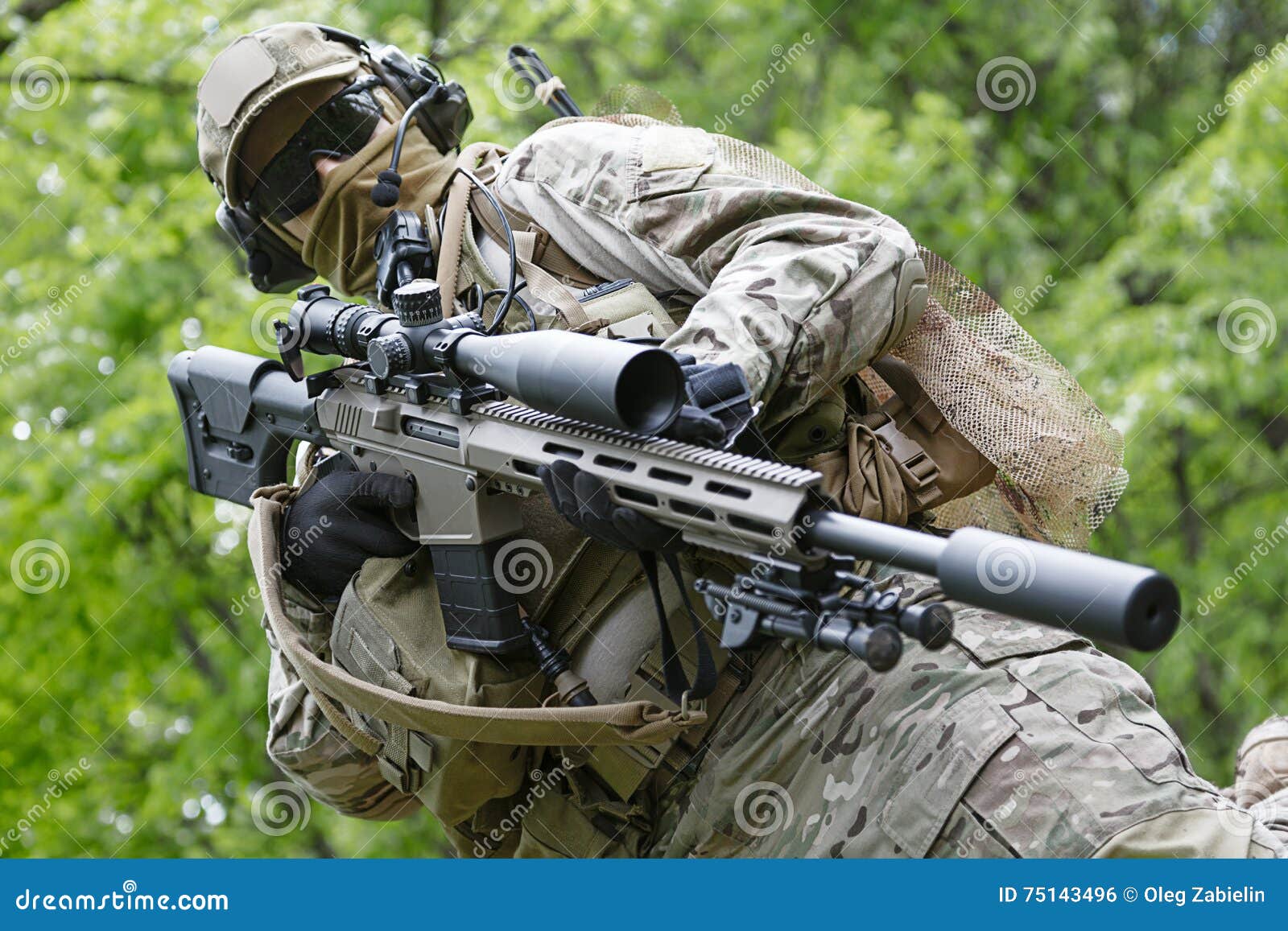 Green Berets sniper stock photo. Image of states, quiet - 75143496