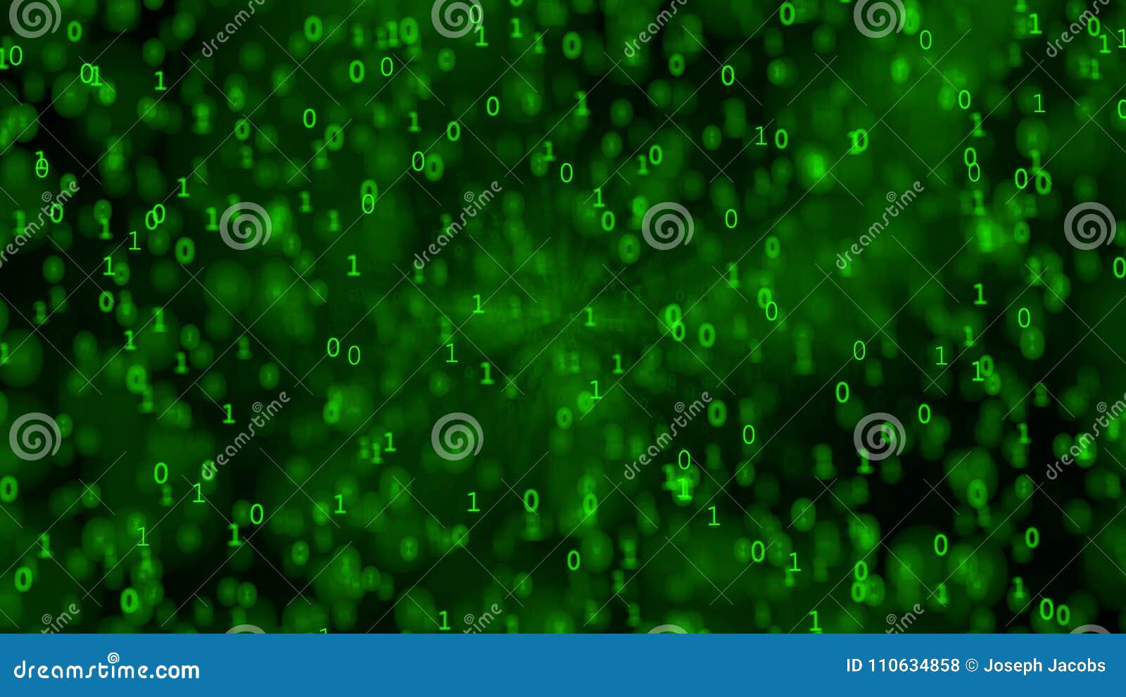Green Binary Code Background Stock Photo Image of safety, green