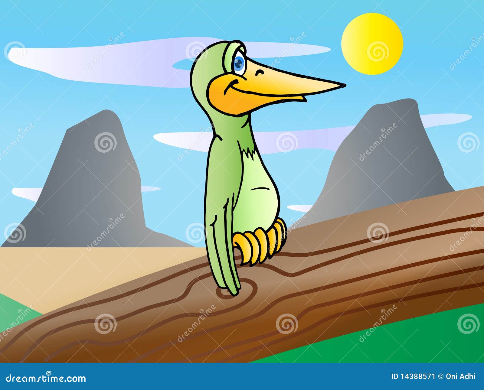 Green bird stock illustration. Illustration of colourful - 14388571