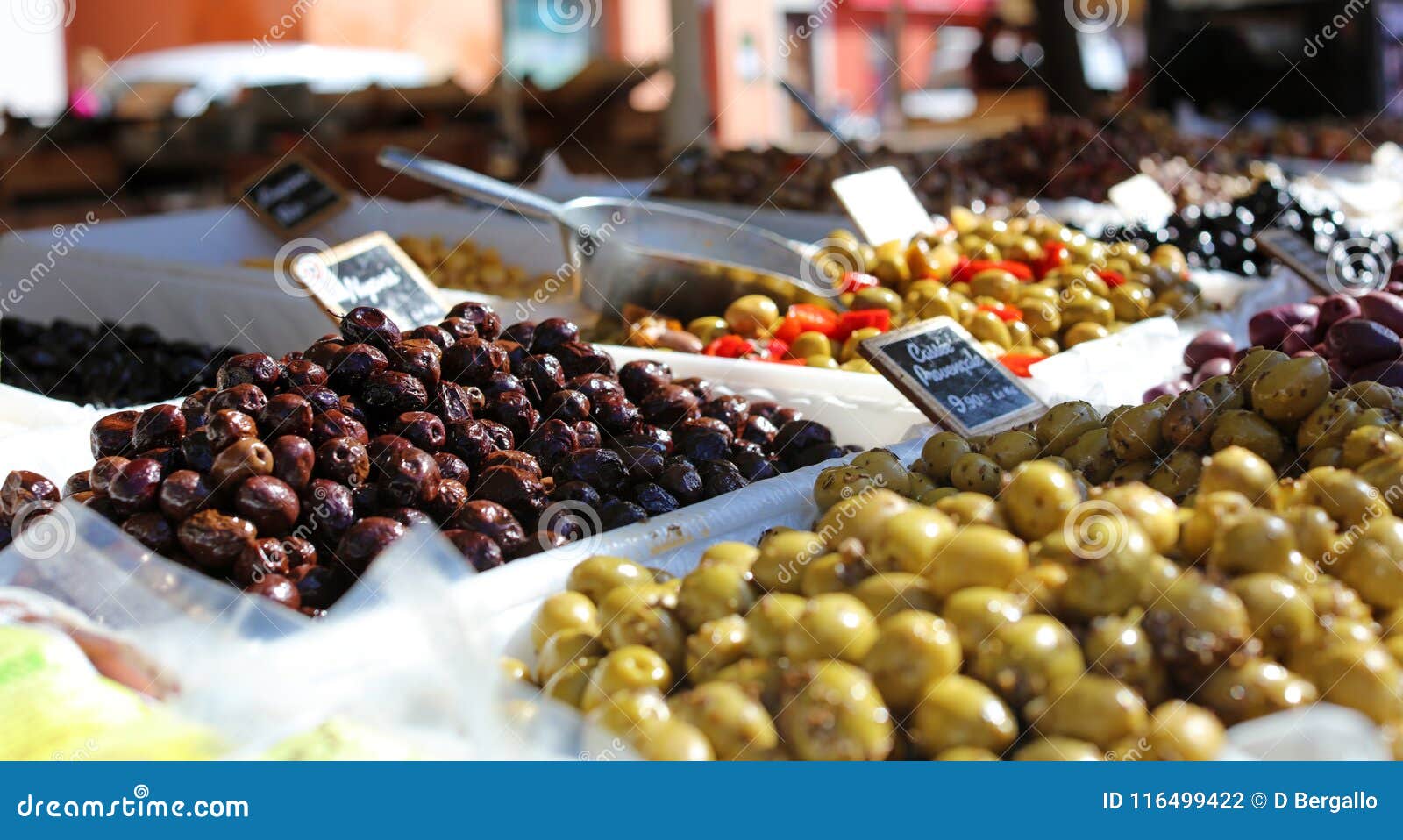 Olives At Street Food Market In Ortigia, Siracuse In Sicily Royalty ...