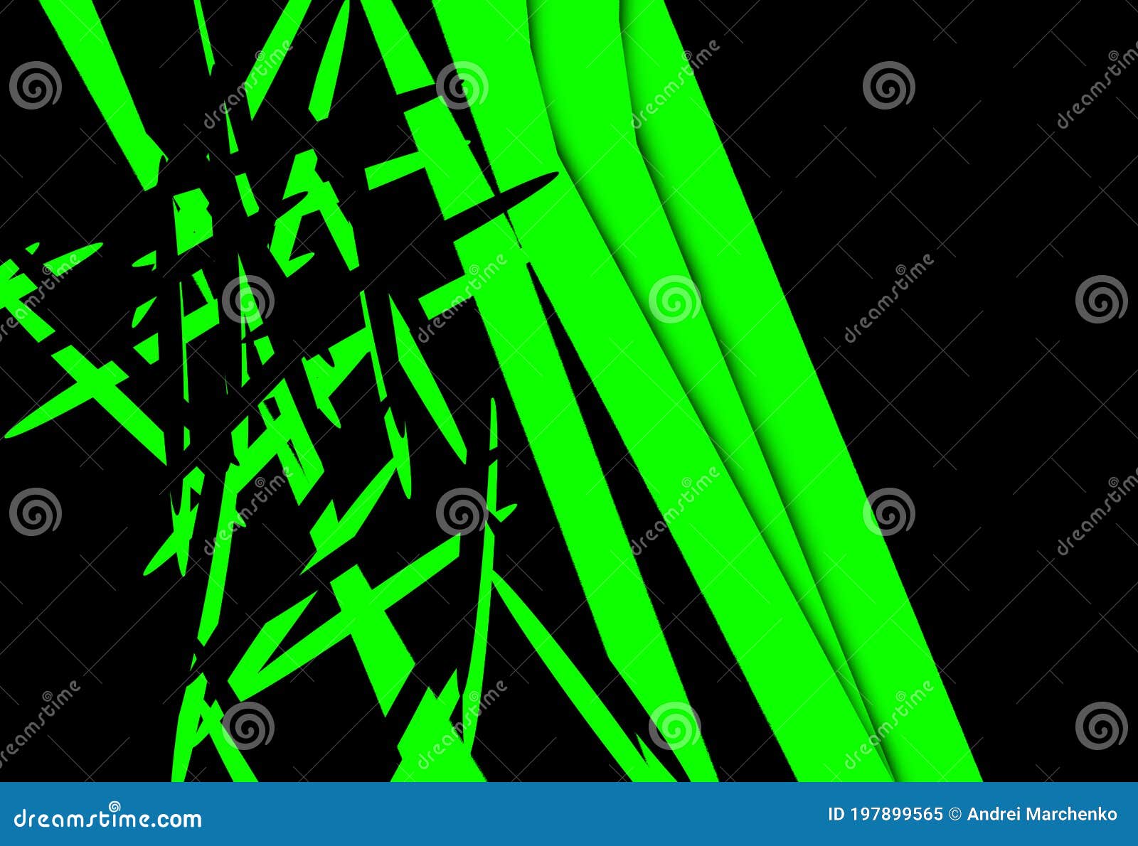 Green and Black Stripes Background Stock Illustration Illustration of concept, abstract 197899565
