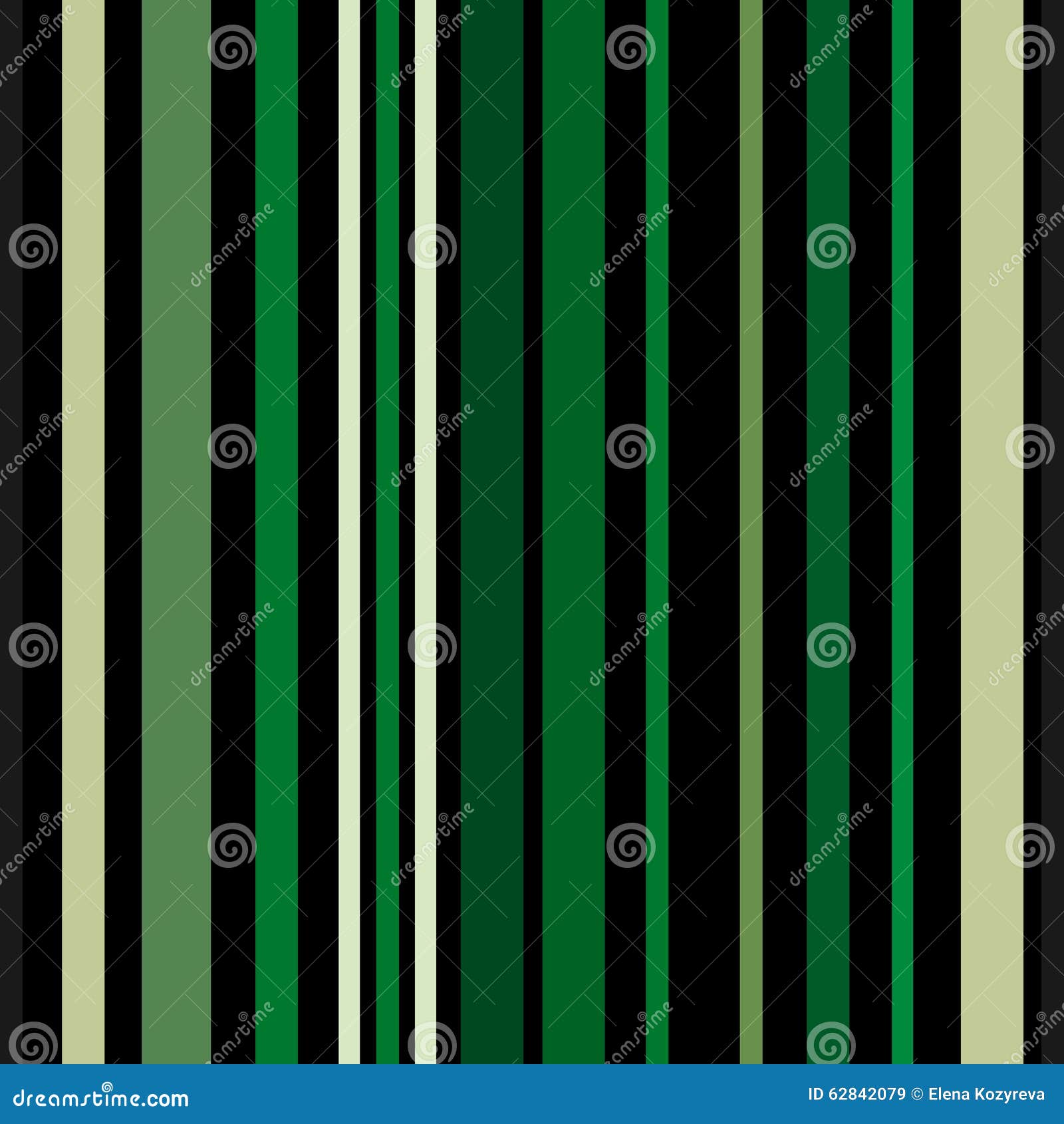 Green Black Stripes Retro Vintage Seamless Pattern Background Stock