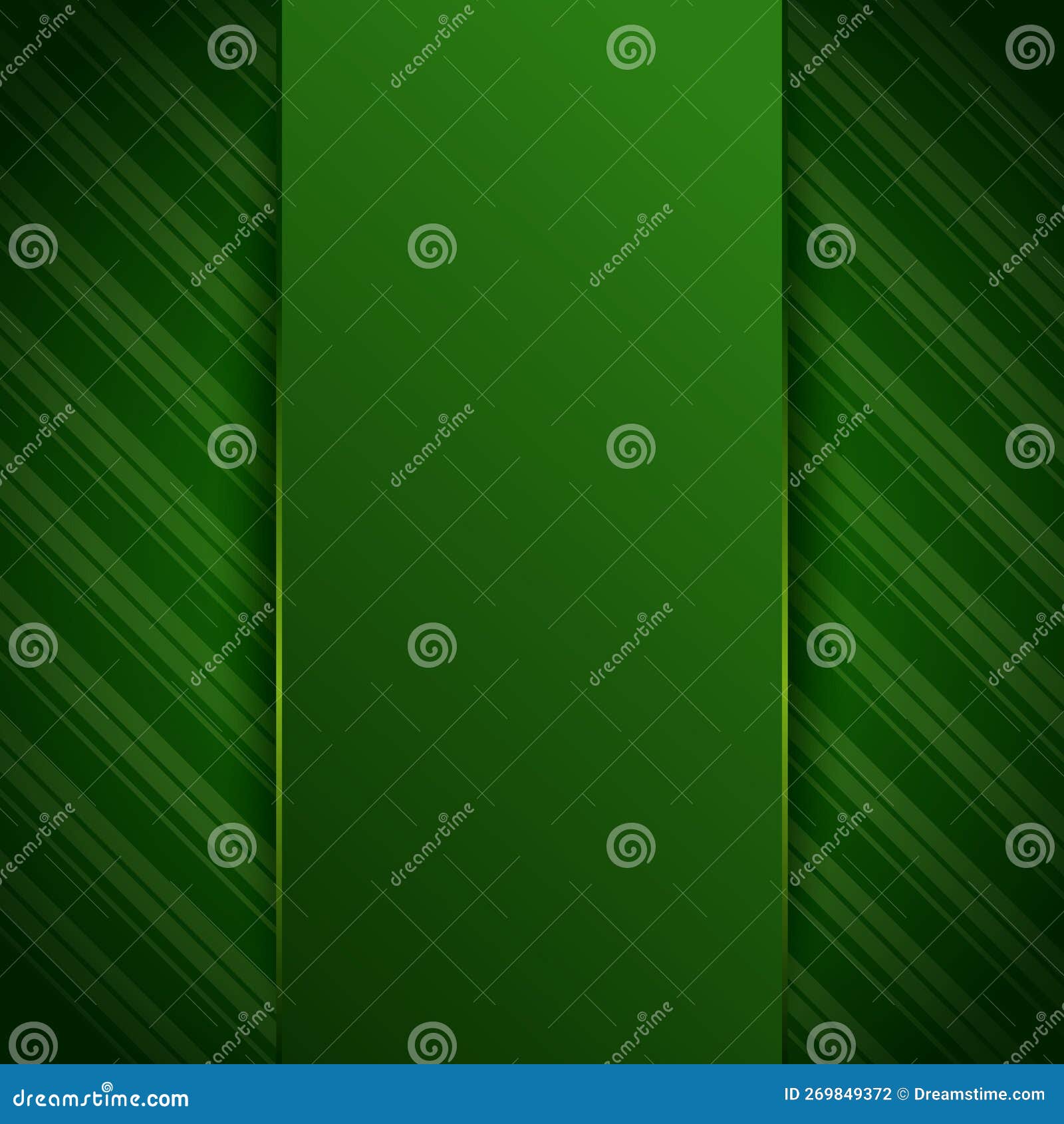 Green Blank, Template, Background for Your Design. Green Banded