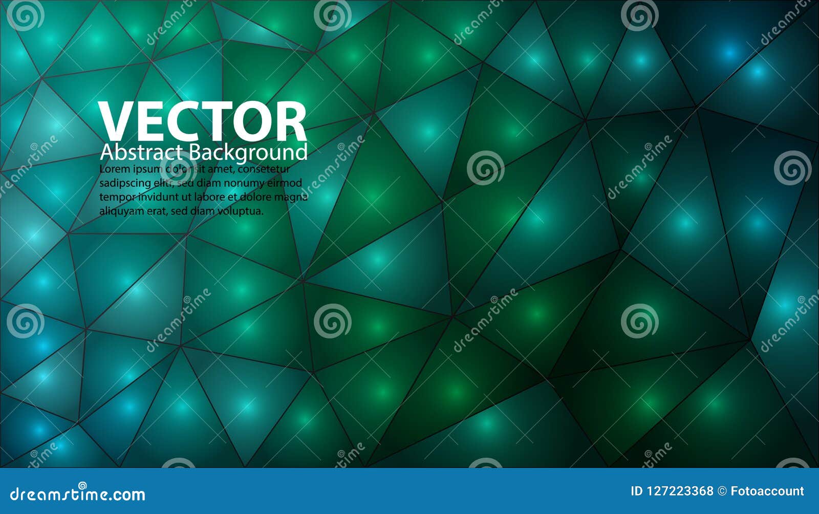 Green and Blue Abstract Background Bright Vector Illustration with