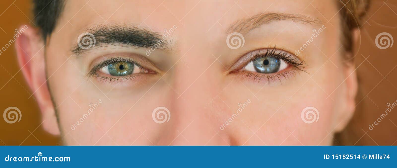 Green blue eyes. stock photo. Image of masculine, expression 15182514