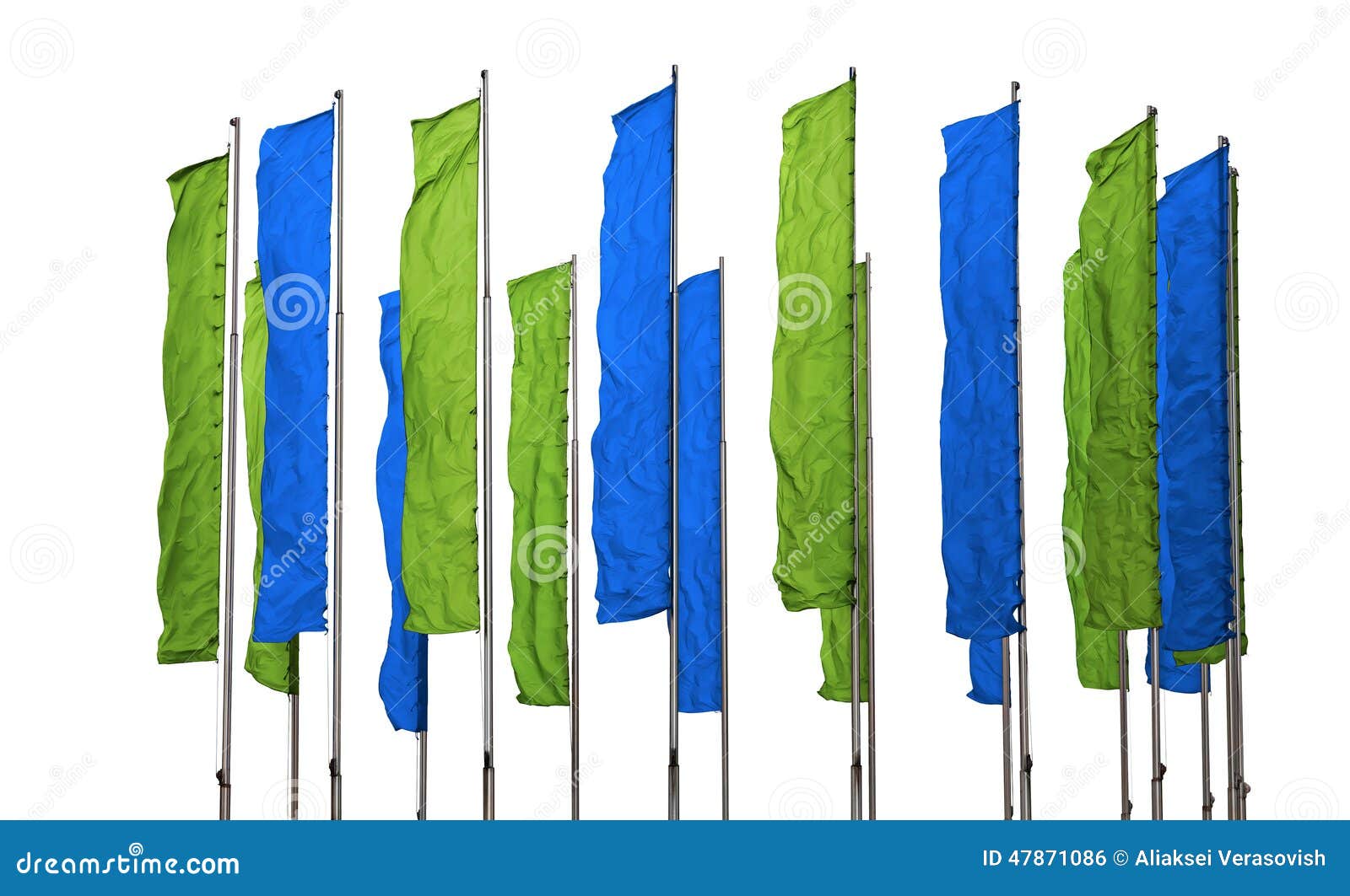 Green and blue flags stock photo. Image of patriotic 47871086