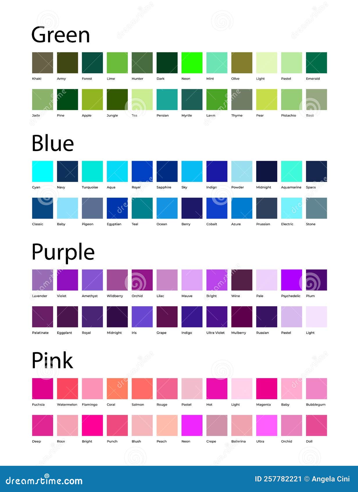 90+ Pink Color Codes (With Pink Color Chart & Hex Codes)  Pink color  chart, Color palette pink, Shades of pink names