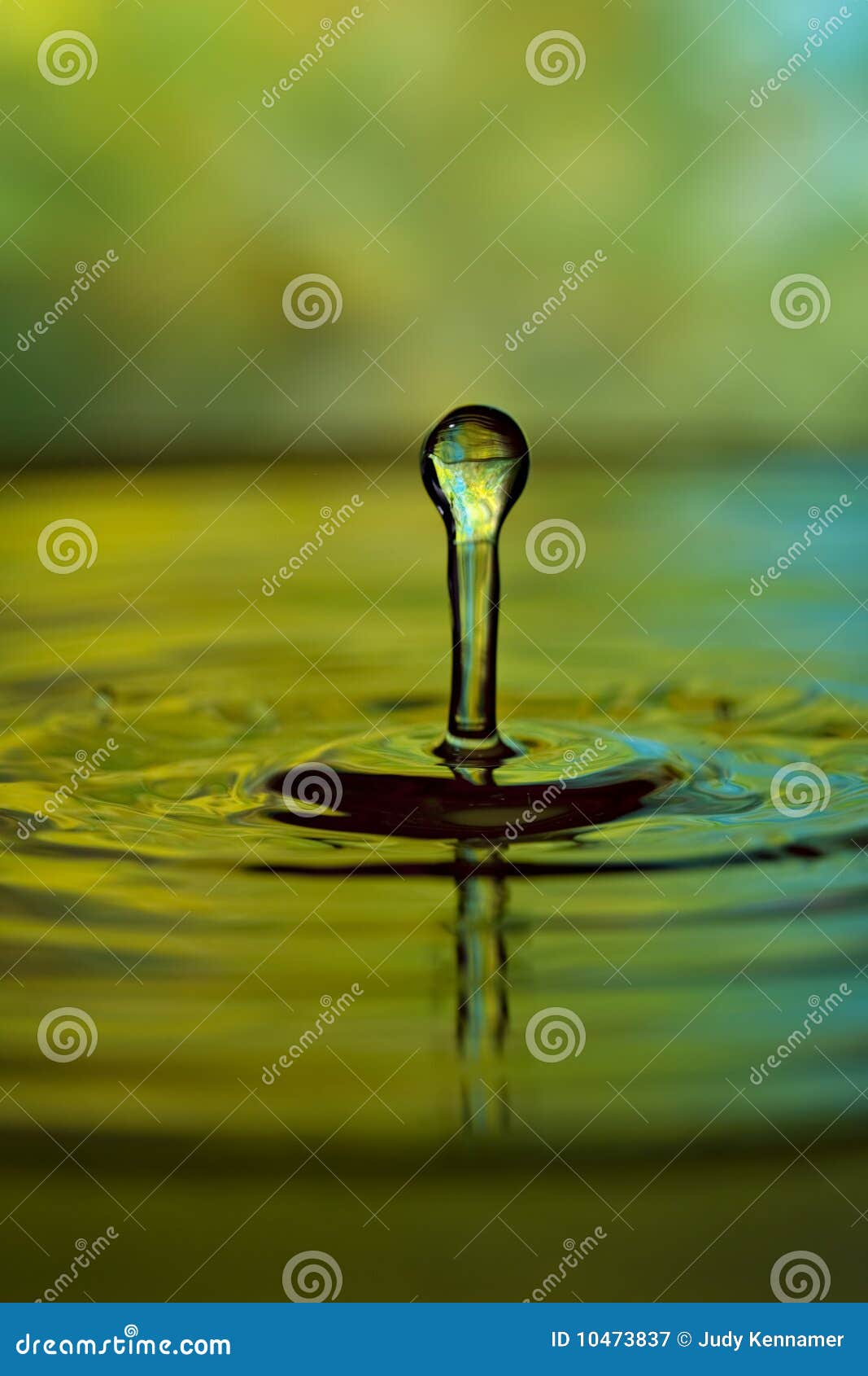 Green and Blue Water Drop and Splash Stock Image Image of clean
