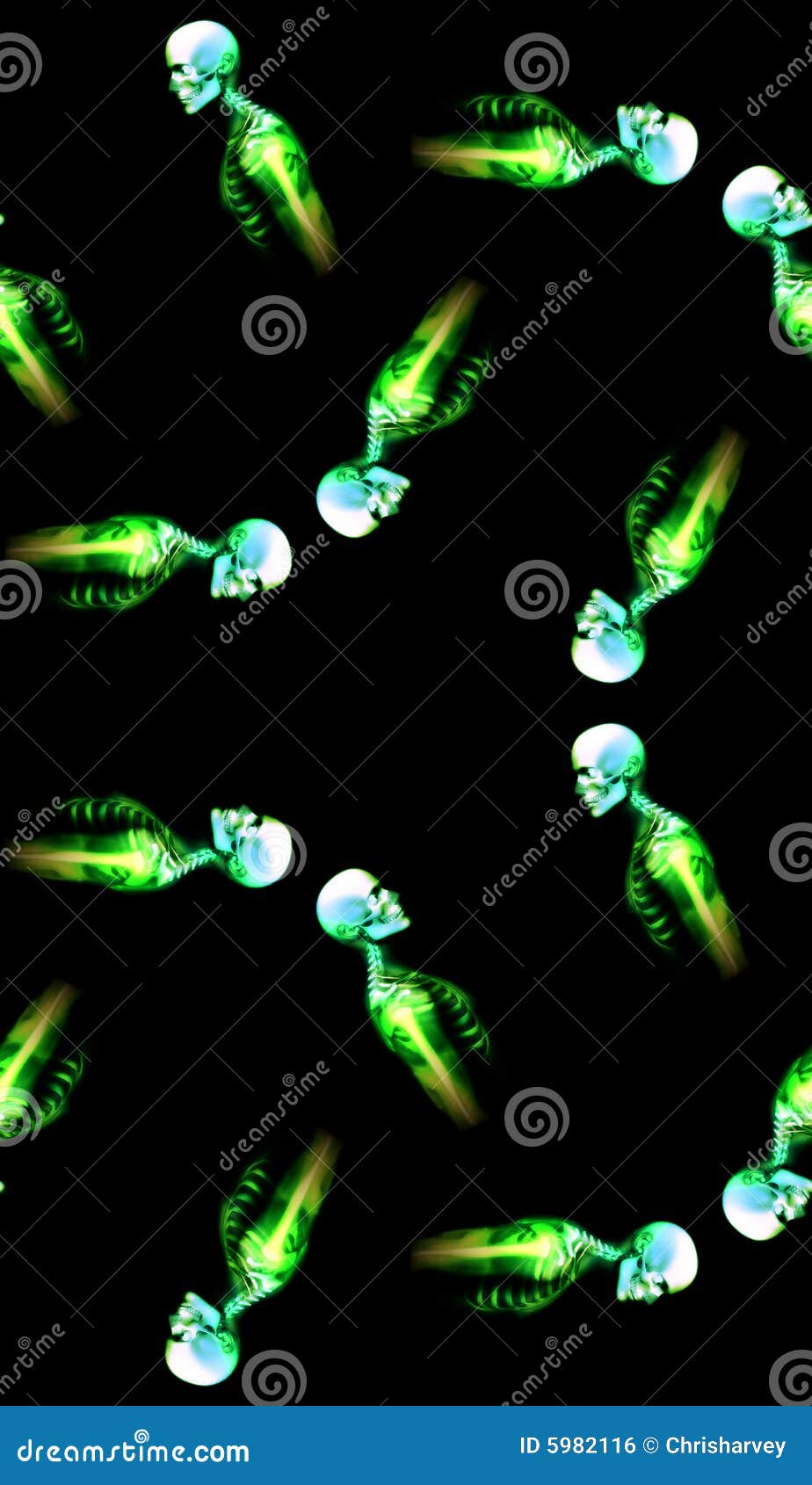 Green Bones Pattern Background 3 Stock Illustration Illustration of