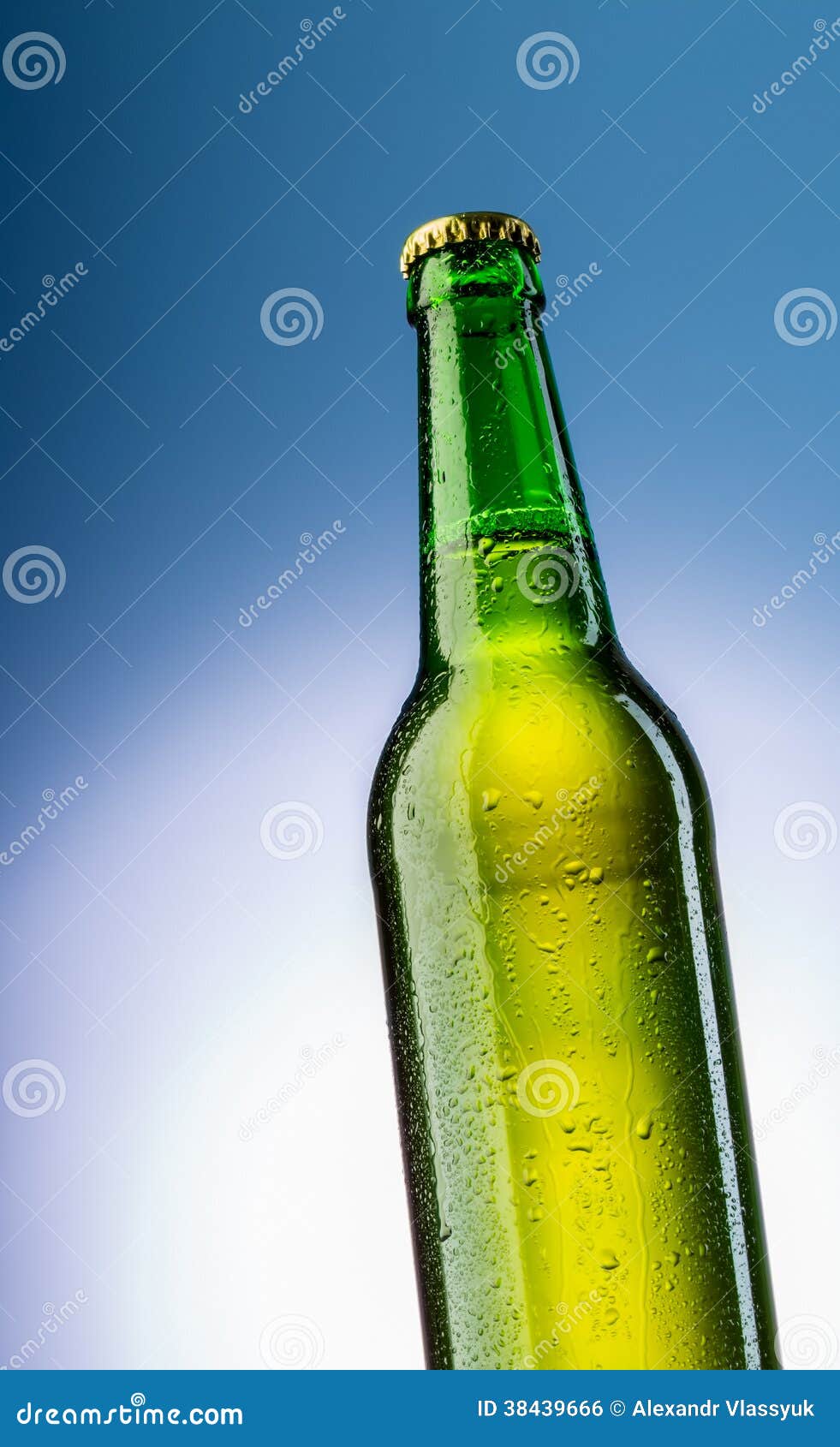 Green bottle of beer stock photo. Image of liquid, isolated 38439666