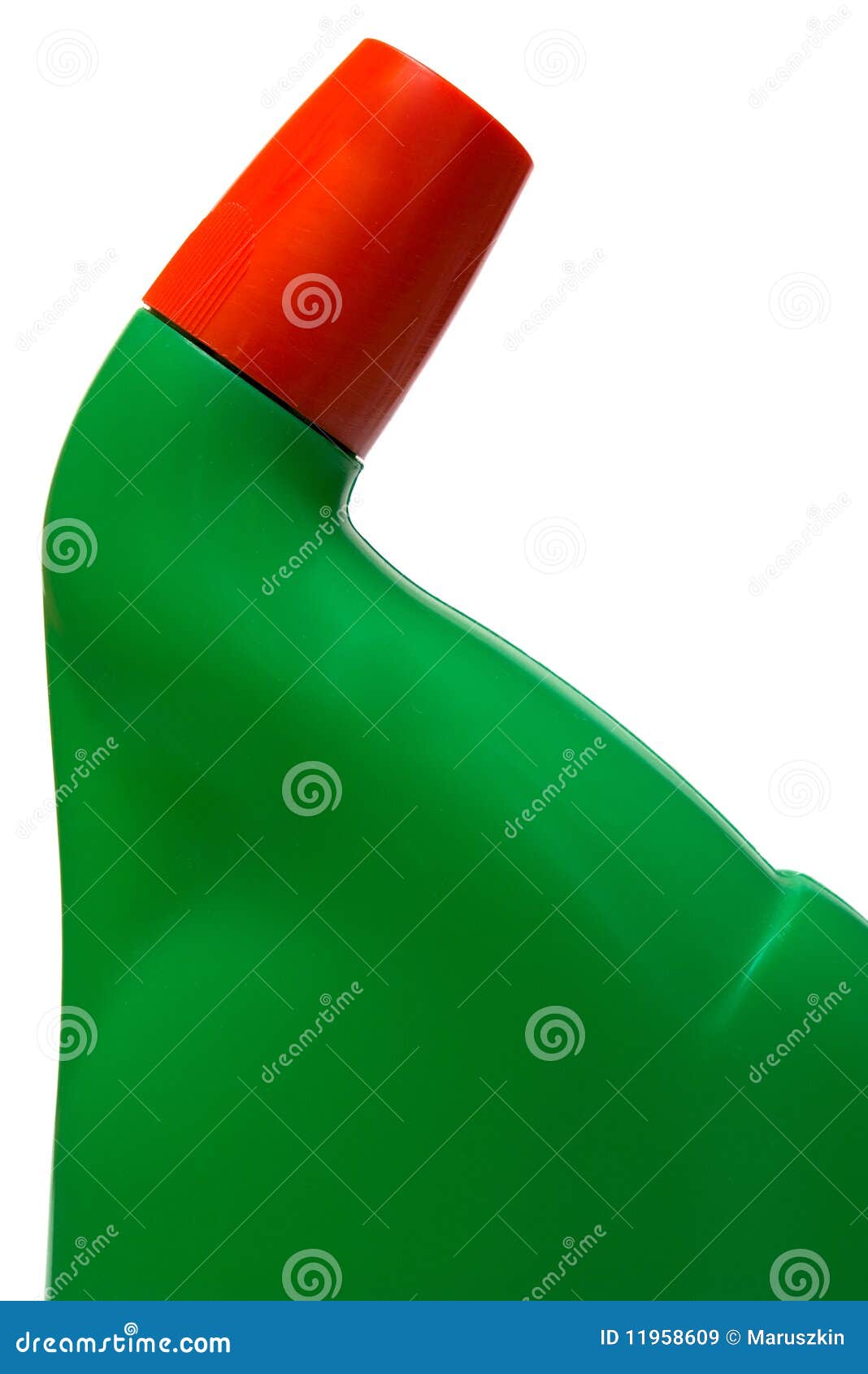 Green bottle of cleaner stock image. Image of cleaning 11958609