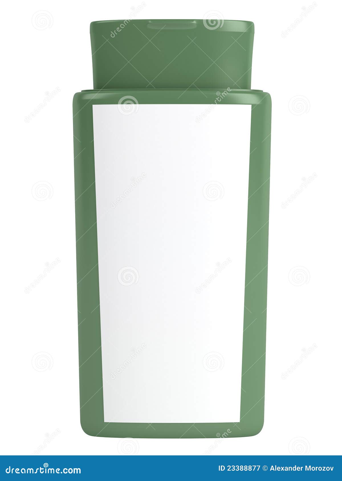 Green Bottle Natural Shampoo Stock Illustration Illustration of