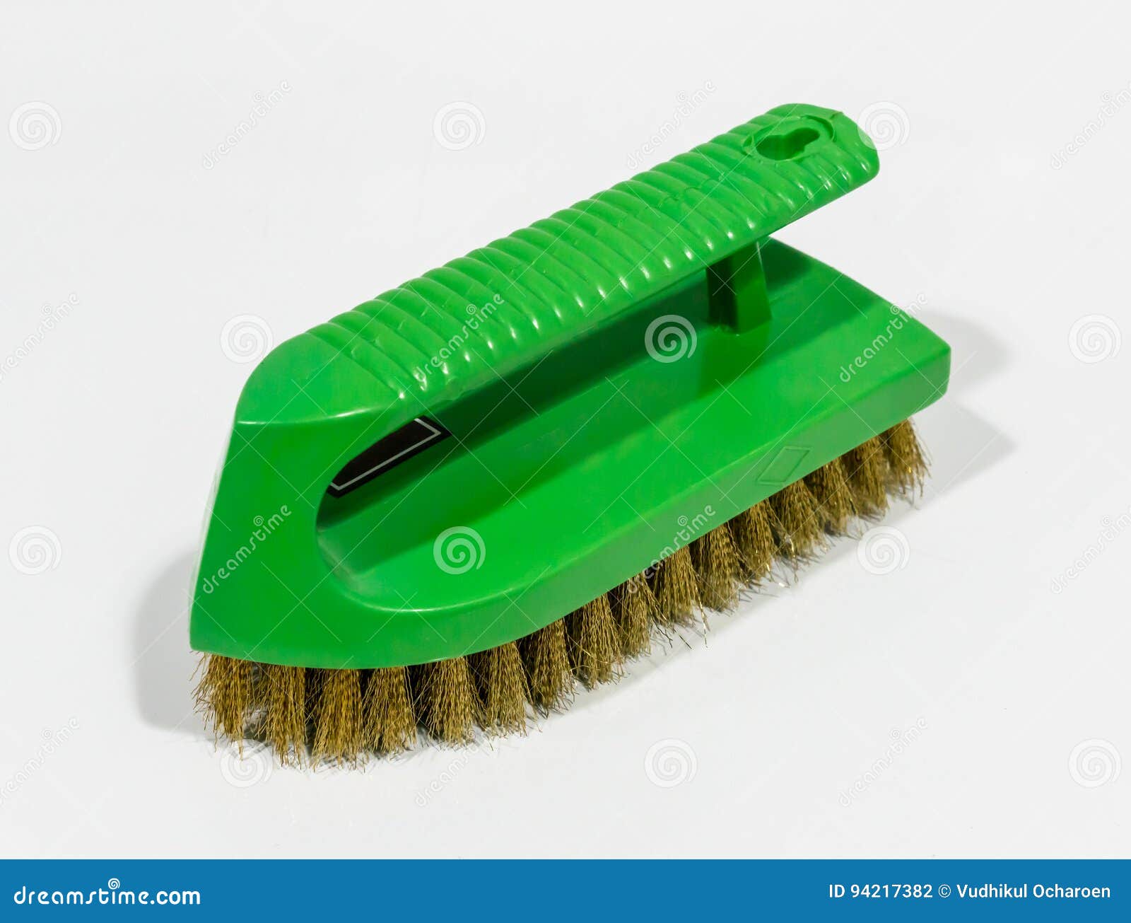 Green brass scrub brush stock photo. Image of instrument 94217382