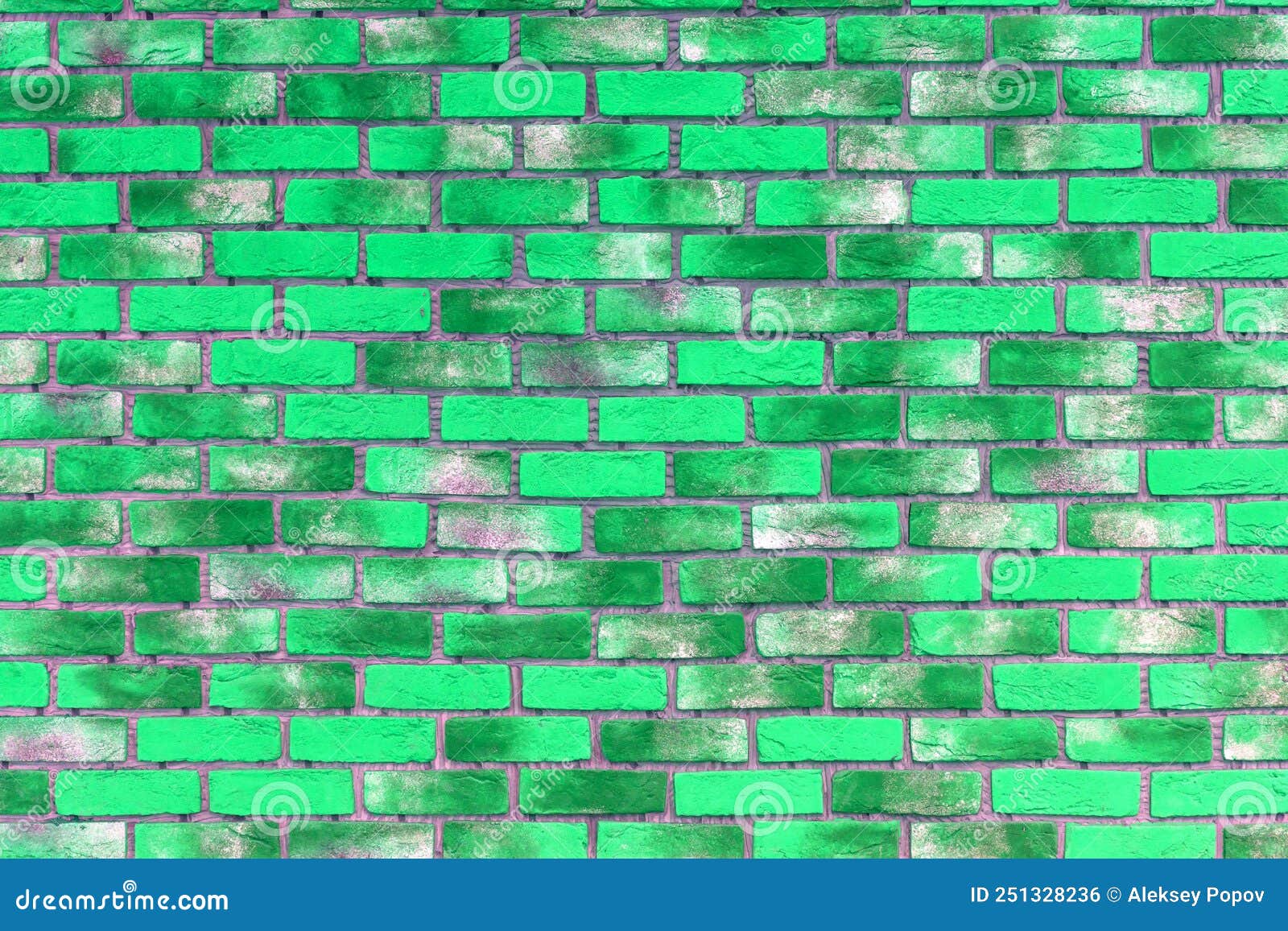 Green Brick Wall. Background of Modern Design Stock Photo Image of
