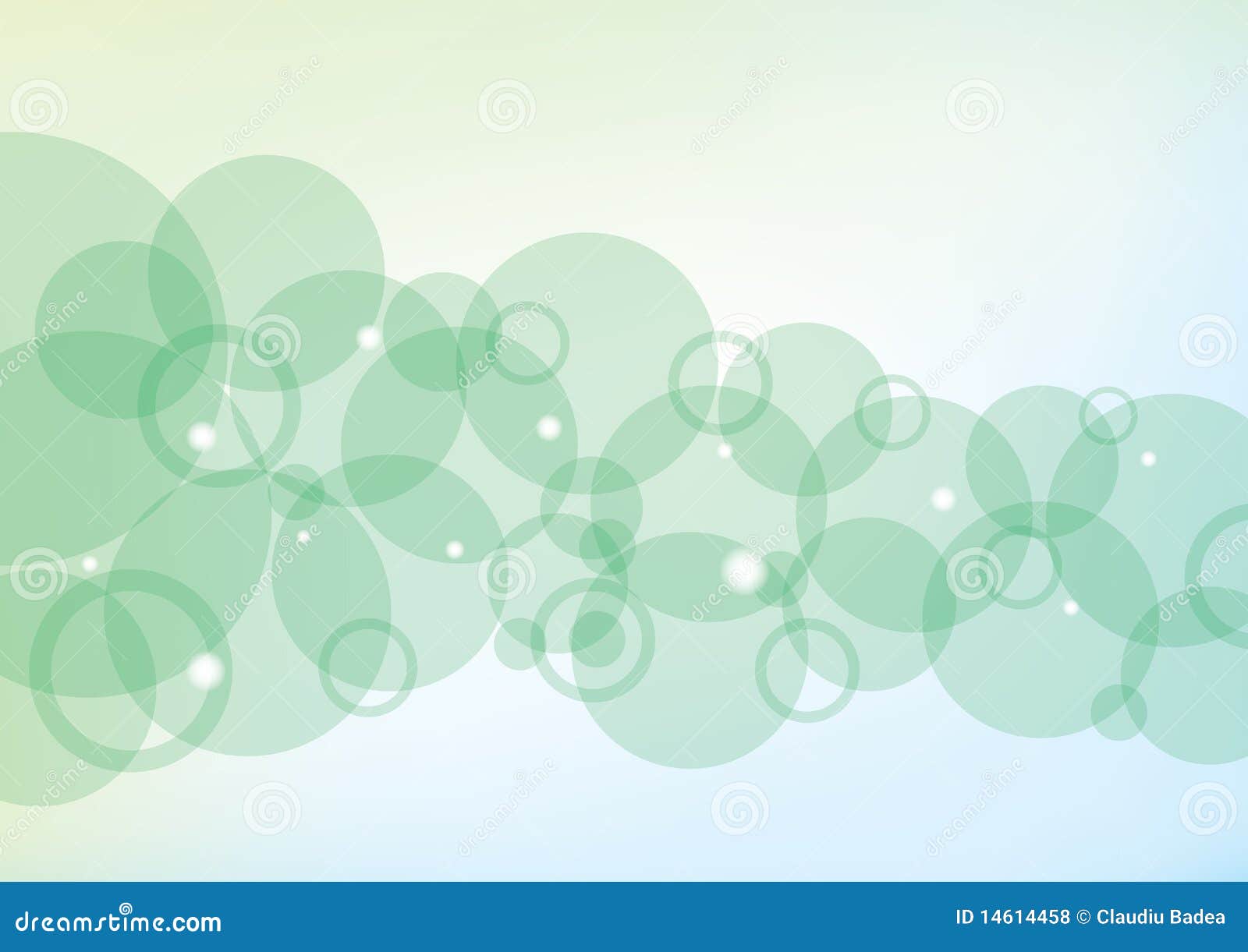 Green Bubble Background stock vector. Illustration of flow 14614458