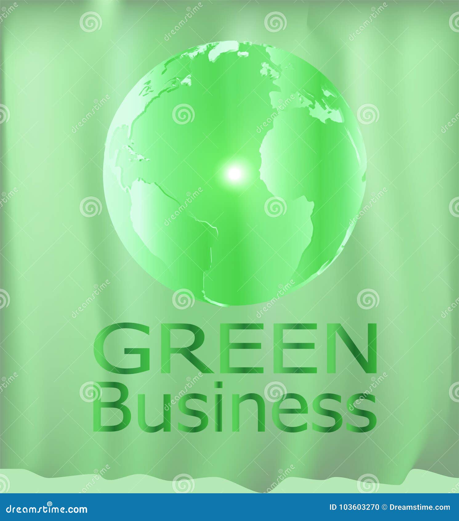 green business background _green earth on curtain.