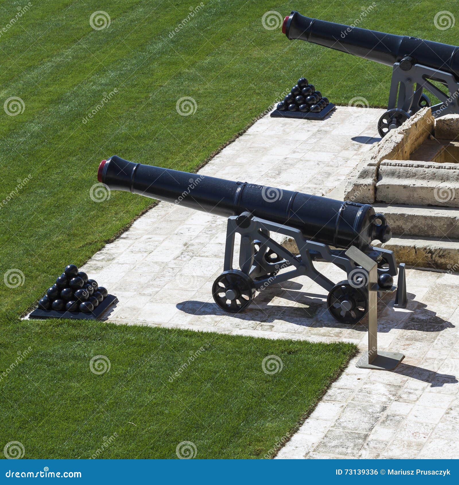 Green Cafe Chairs in the Harbour of Valletta, Malta Stock Photo Image