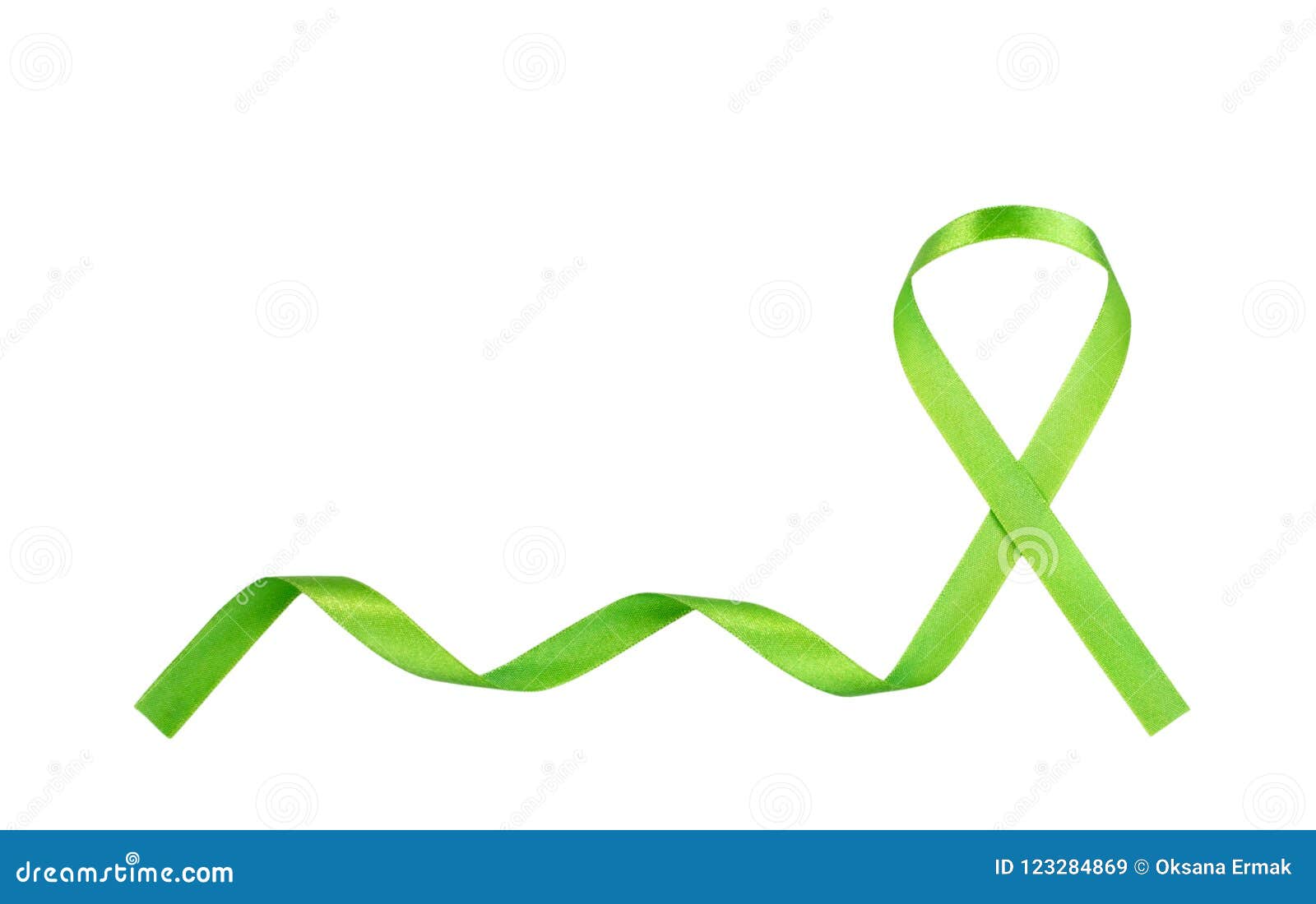 Light Green Awareness Ribbon Painted Celiac Stock Vector (Royalty Free)  719764336