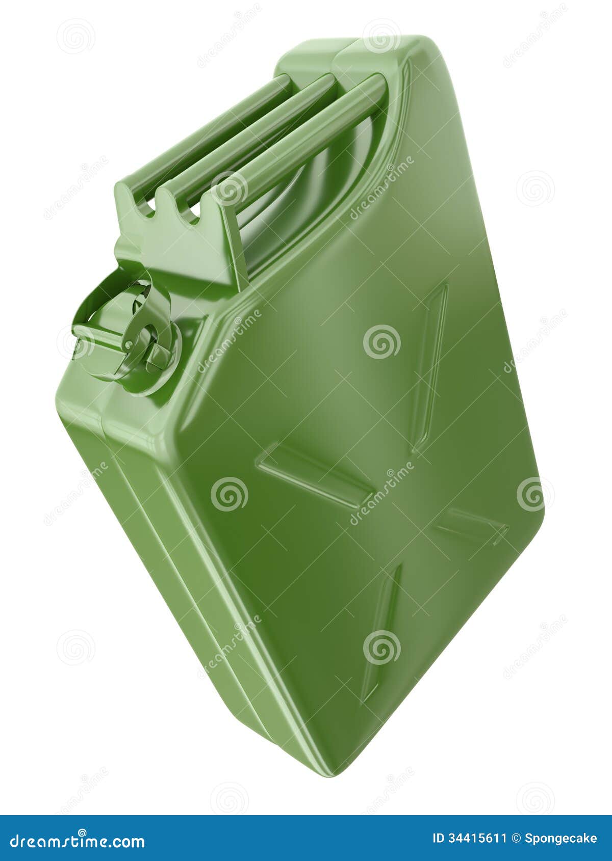 Green canister stock illustration. Illustration of render 34415611