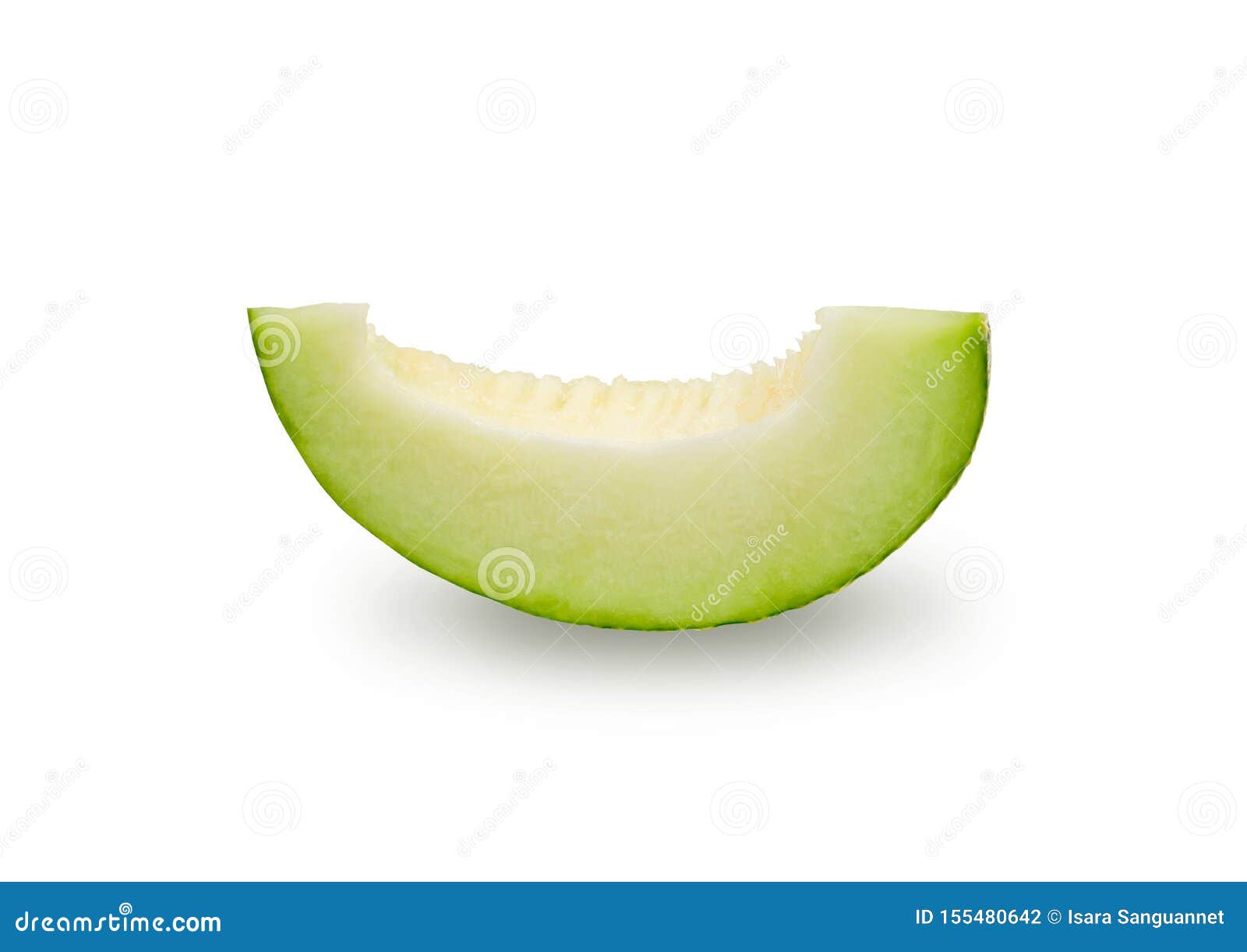 Green Cantaloupe Melon Isolate On White Background. Stock Photo Image of tropical, background