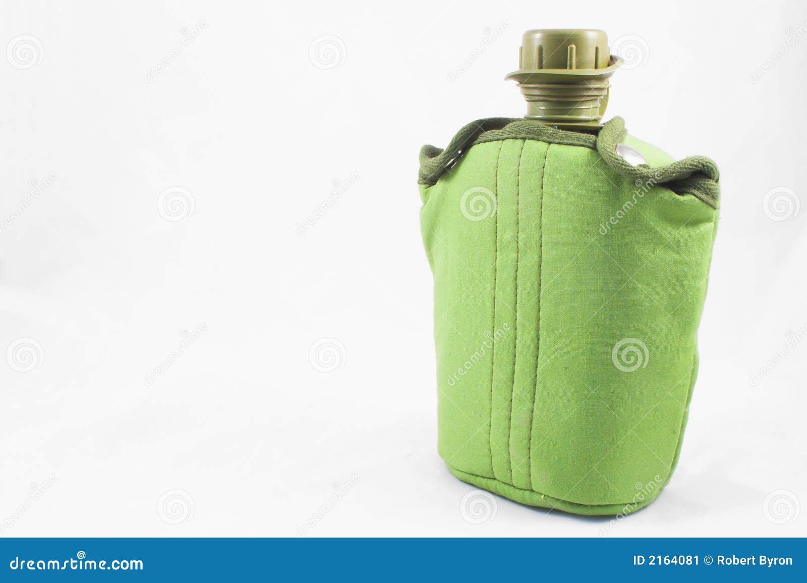 Green Canteen with Covering Stock Image Image of fabric, container