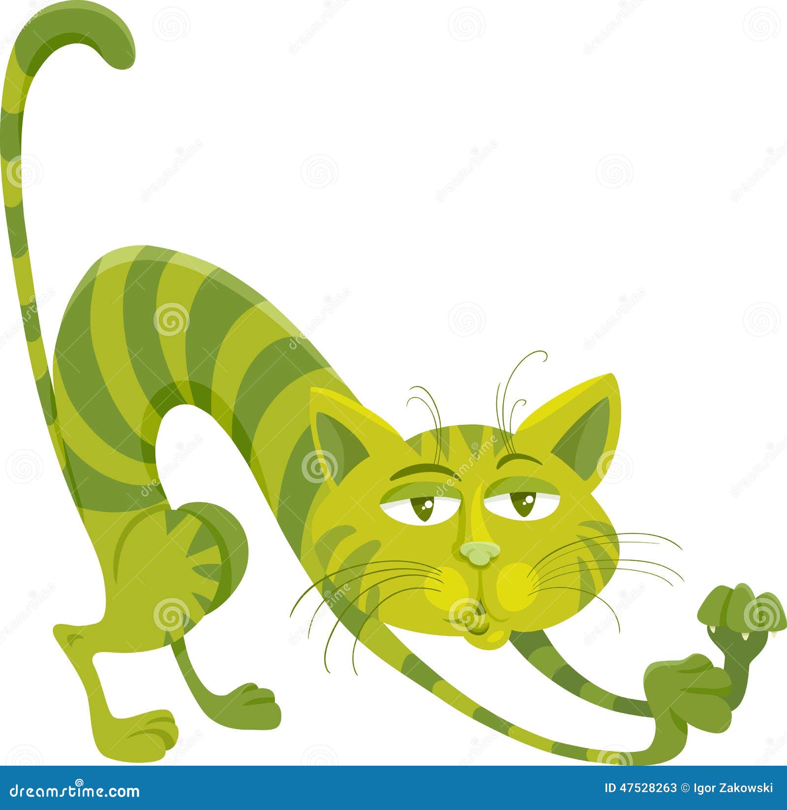 green cat clipart - photo #27