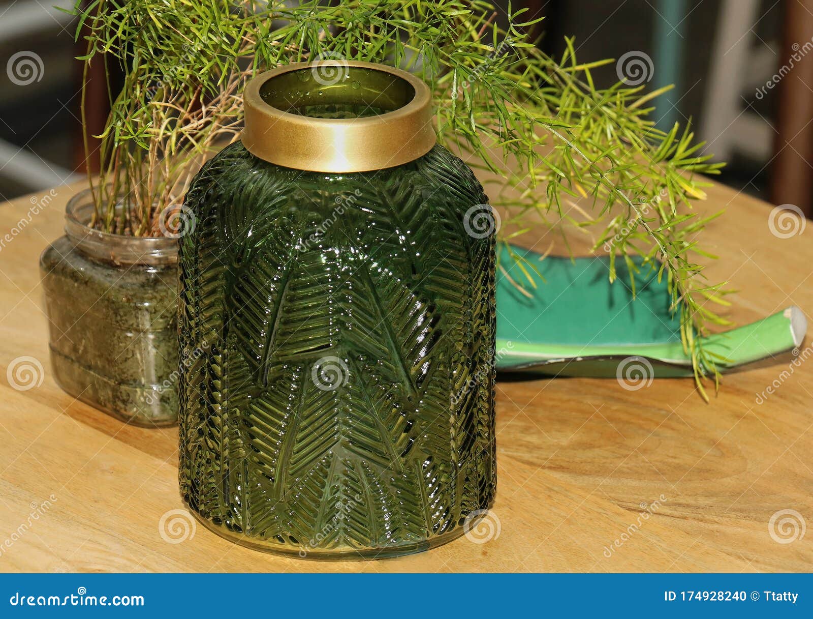 Green ceramic vase stock photo. Image of modern, decor 174928240
