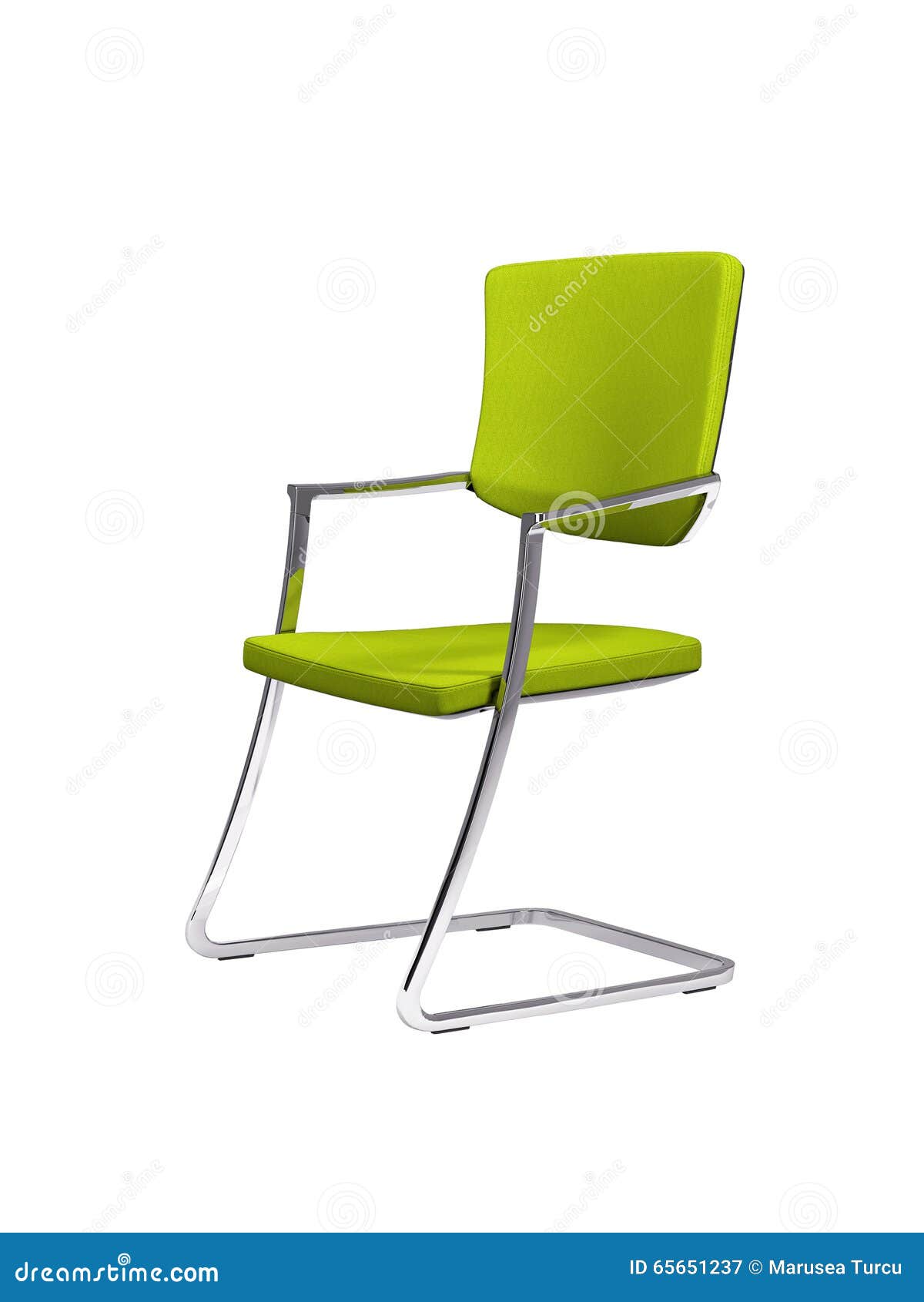 Green chair stock image. Image of ergonomic, modern, mobility 65651237