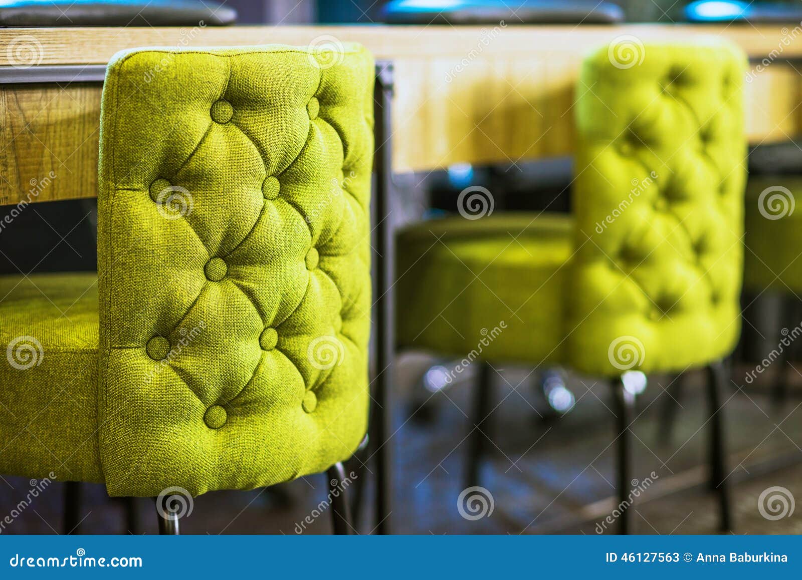 Green chairs stock image. Image of material, pattern 46127563