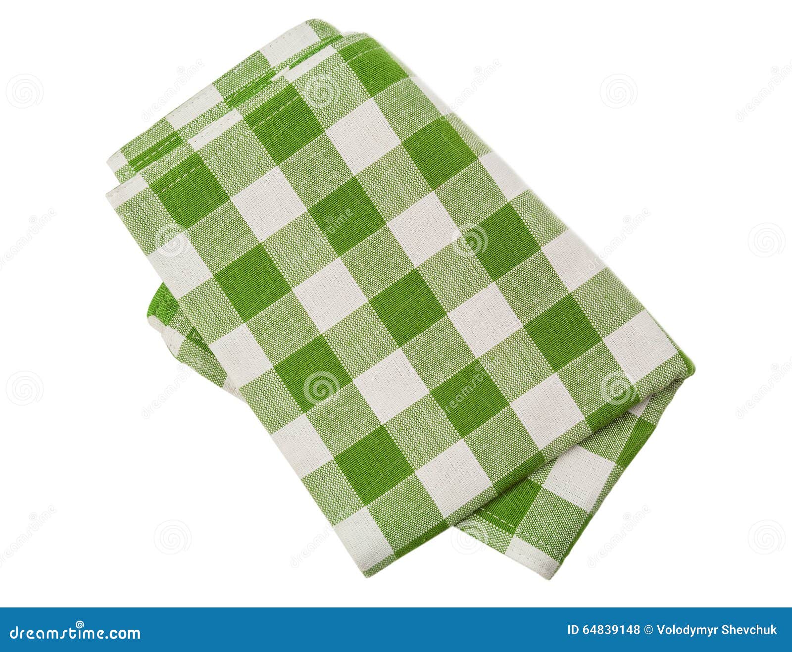 Green checkered napkin stock photo. Image of background 64839148