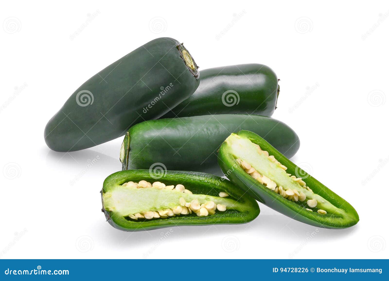 Green Chili Jalapeno Isolated on White Stock Photo Image of chilli