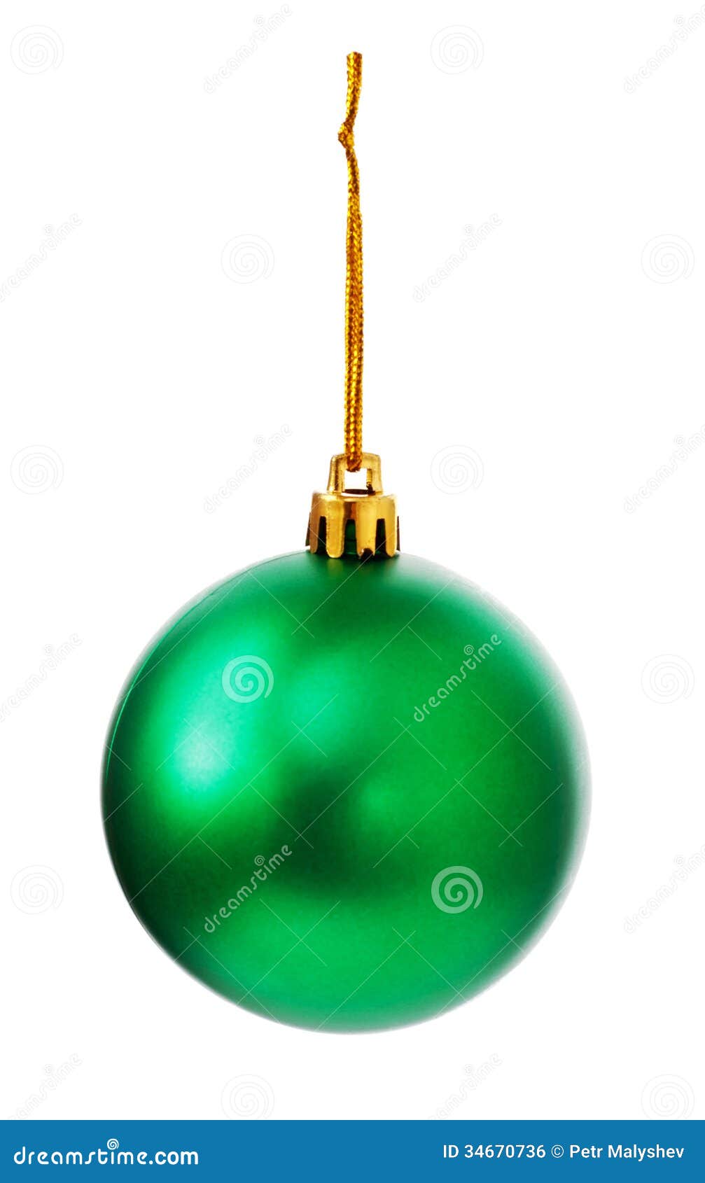 Green Christmas Ball stock photo. Image of decorative - 34670736
