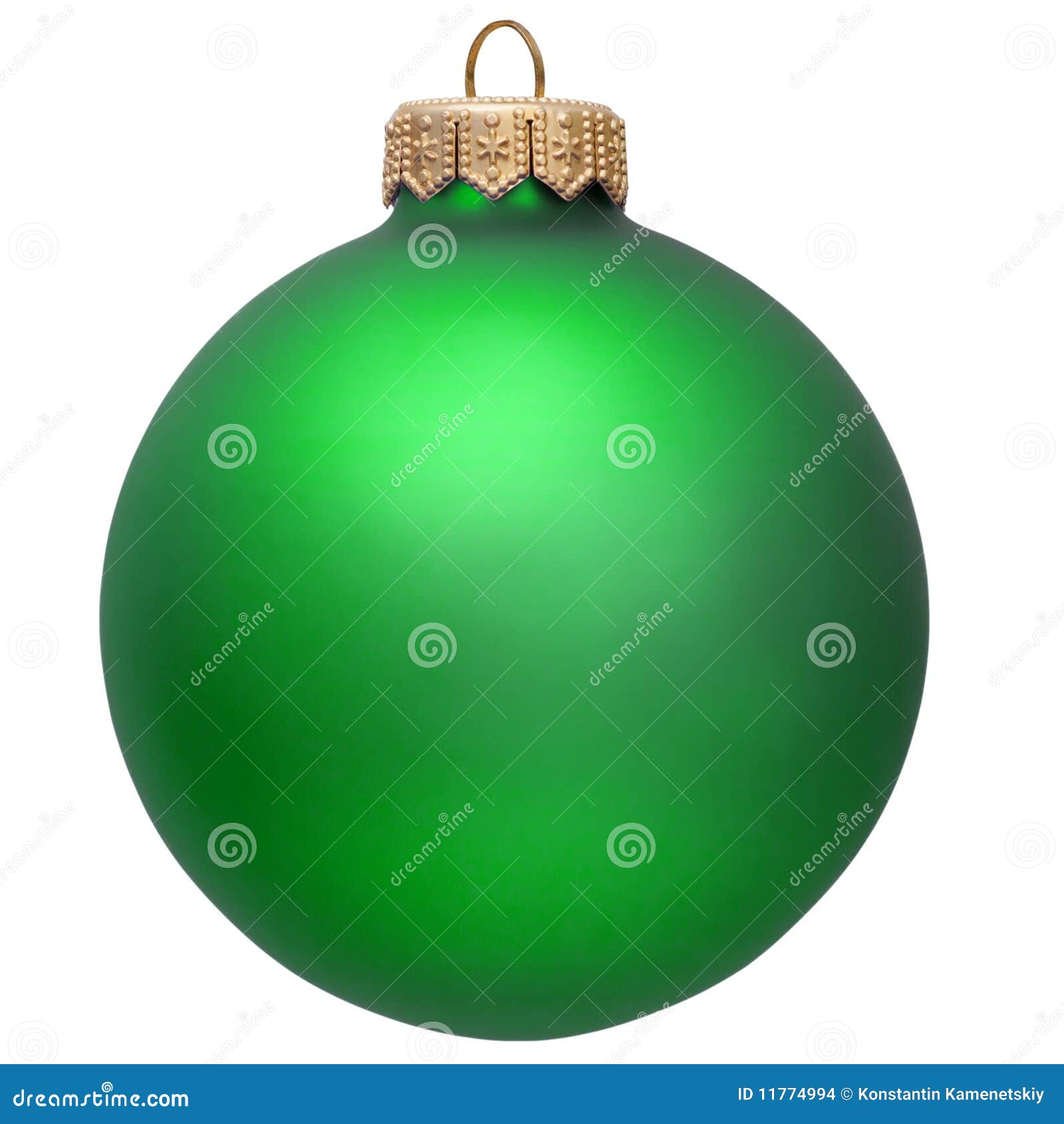 Green christmas ornament . stock photo. Image of shiny 11774994